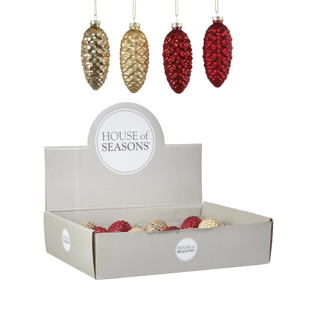 Изображение товара Набор елочных игрушек 86462 House of seasons 86462 10 см х 5 см красный