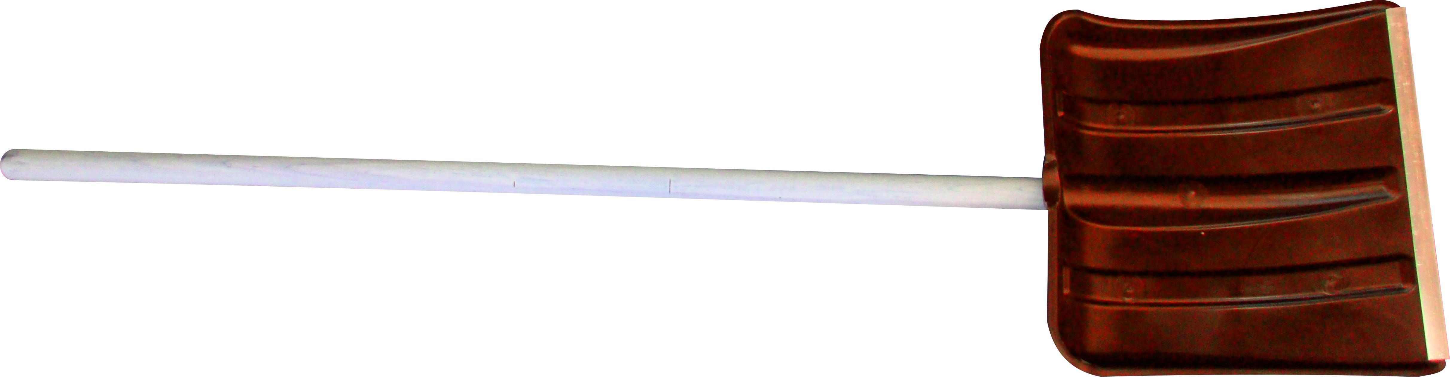 Изображение товара Лопата для уборки снега Инструм-Агро КА-00000664 с алюминиевой кромкой и деревянным черенком