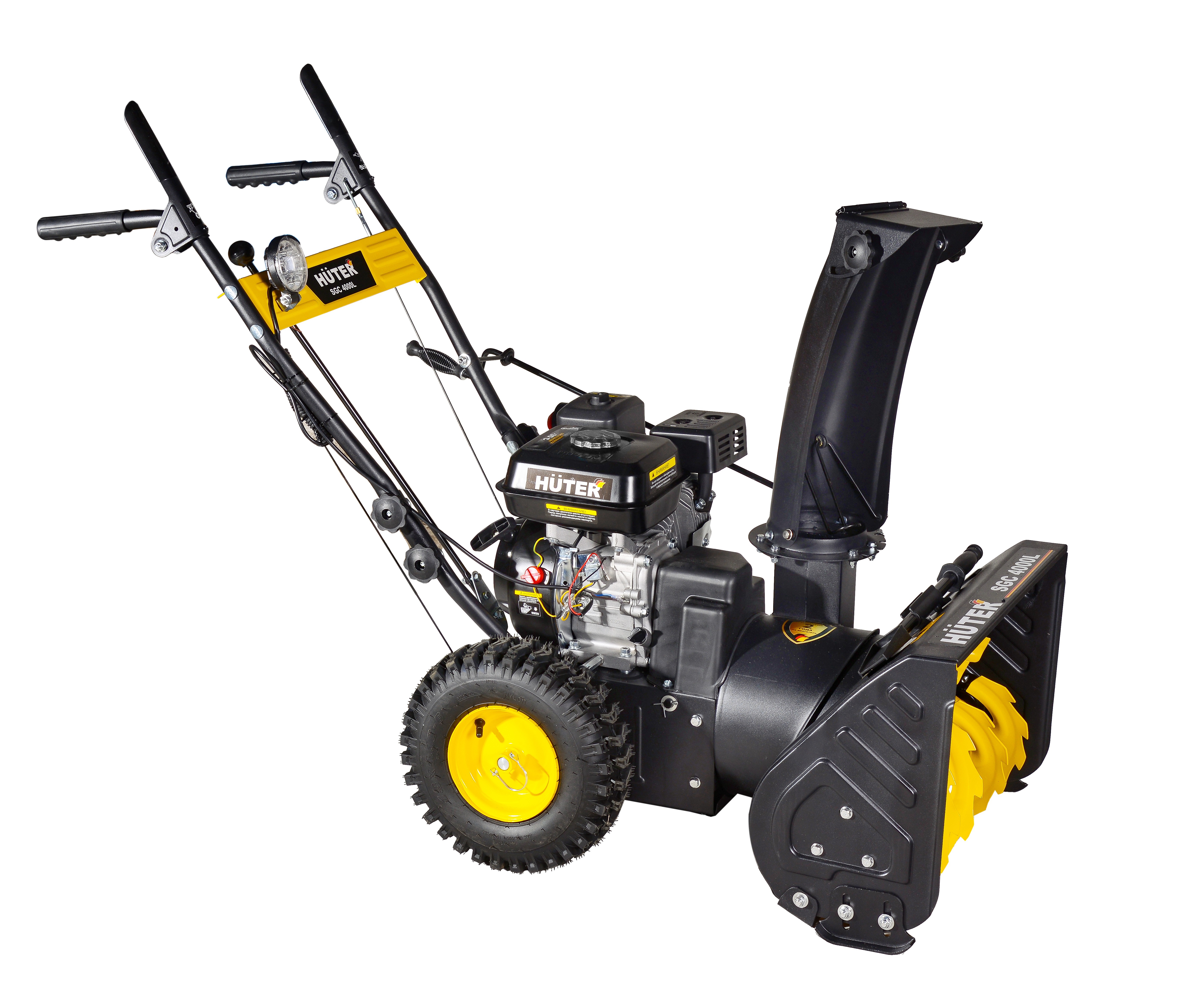 Изображение товара Бензиновый снегоуборщик Huter SGC 4000L 56 см 7 л.с. с фарой и двухступенчатой системой