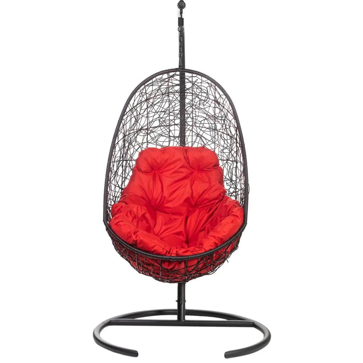 Изображение товара Кресло подвесное Bigarden RF-05-5 promo овал с подушкой черное Россия