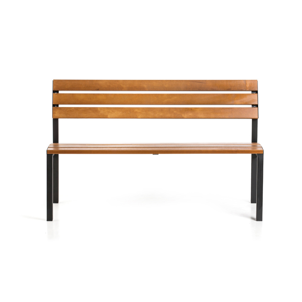 Изображение товара Садовая скамейка Gratar PA150 Park 3 мест черная уличная мебель сад