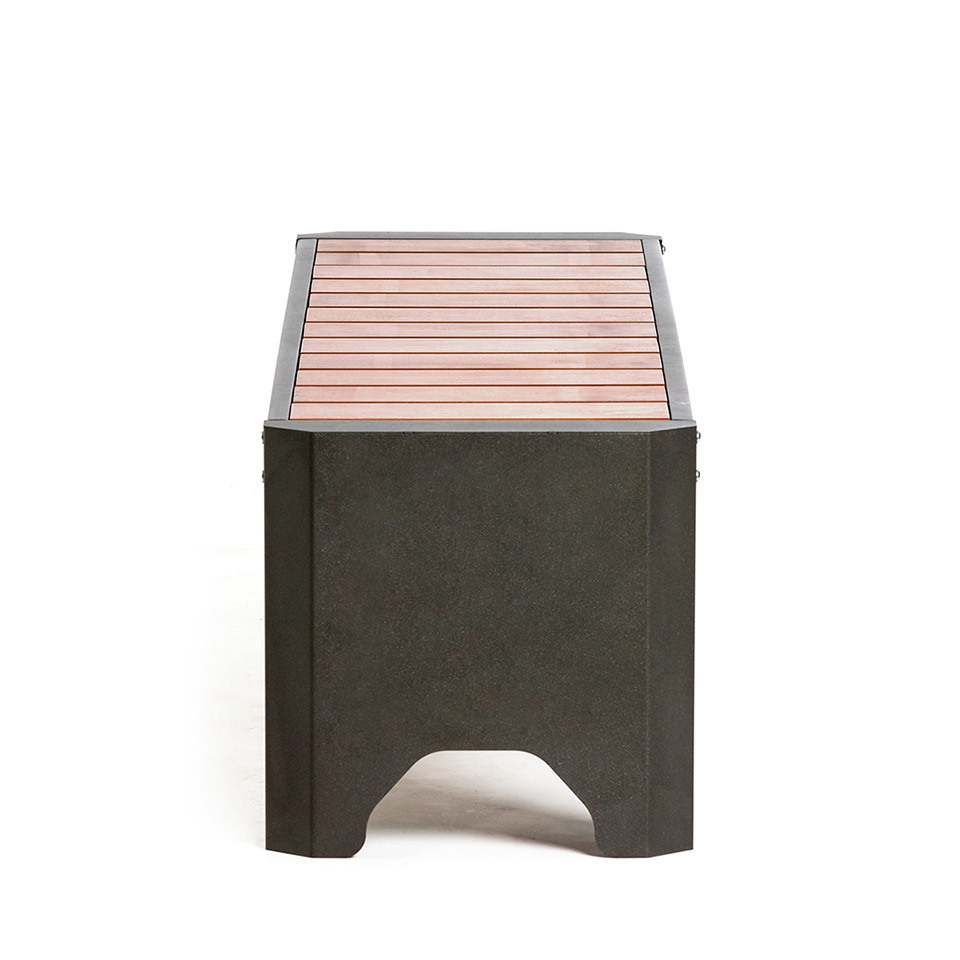 Изображение товара Стильная садовая лавка Gratar CI-160L City L для парка и сада