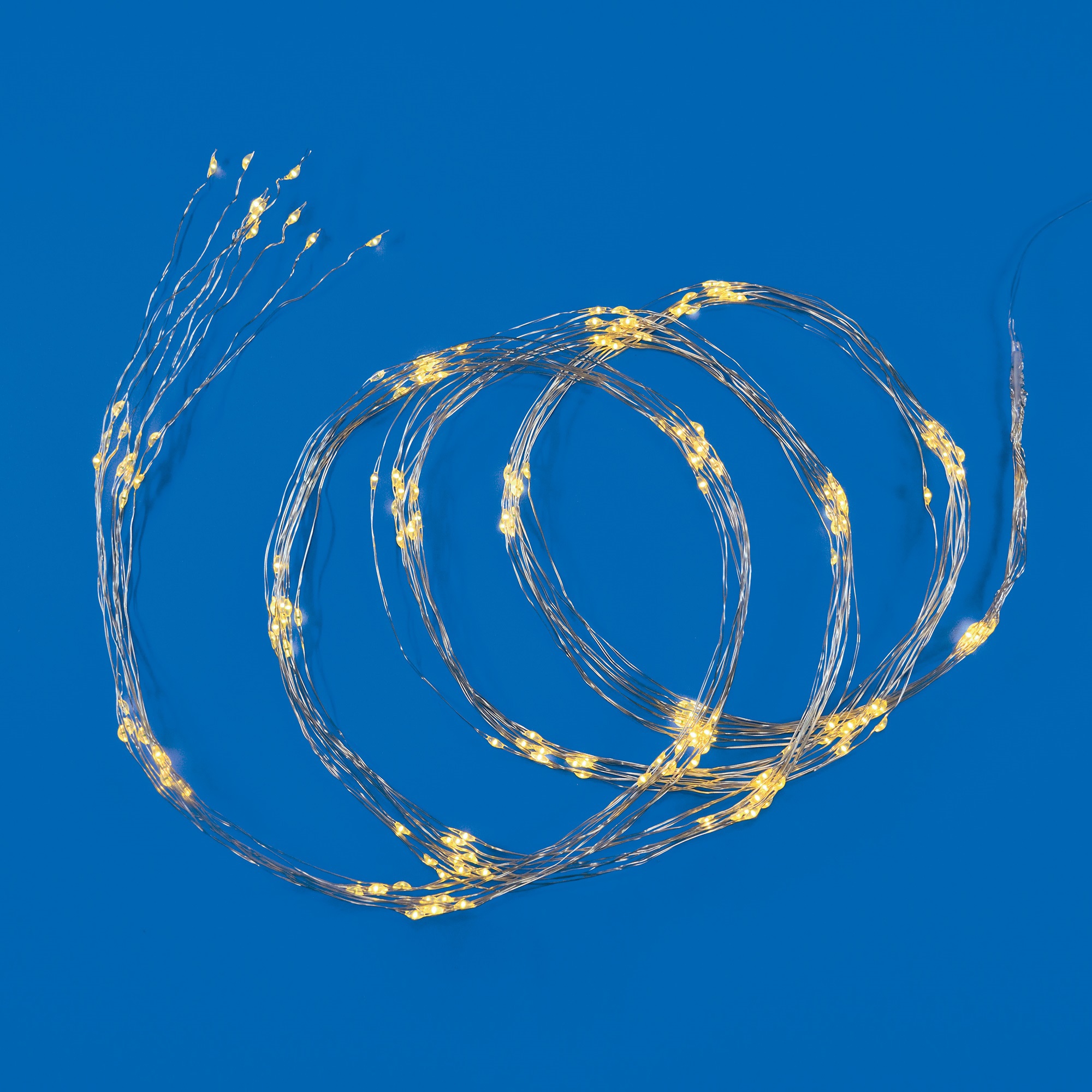 Изображение товара Электрогирлянда комнатная Uniel ul-00008667 светящаяся гирлянда 2x2 м 200 ламп белый 1 режим работы