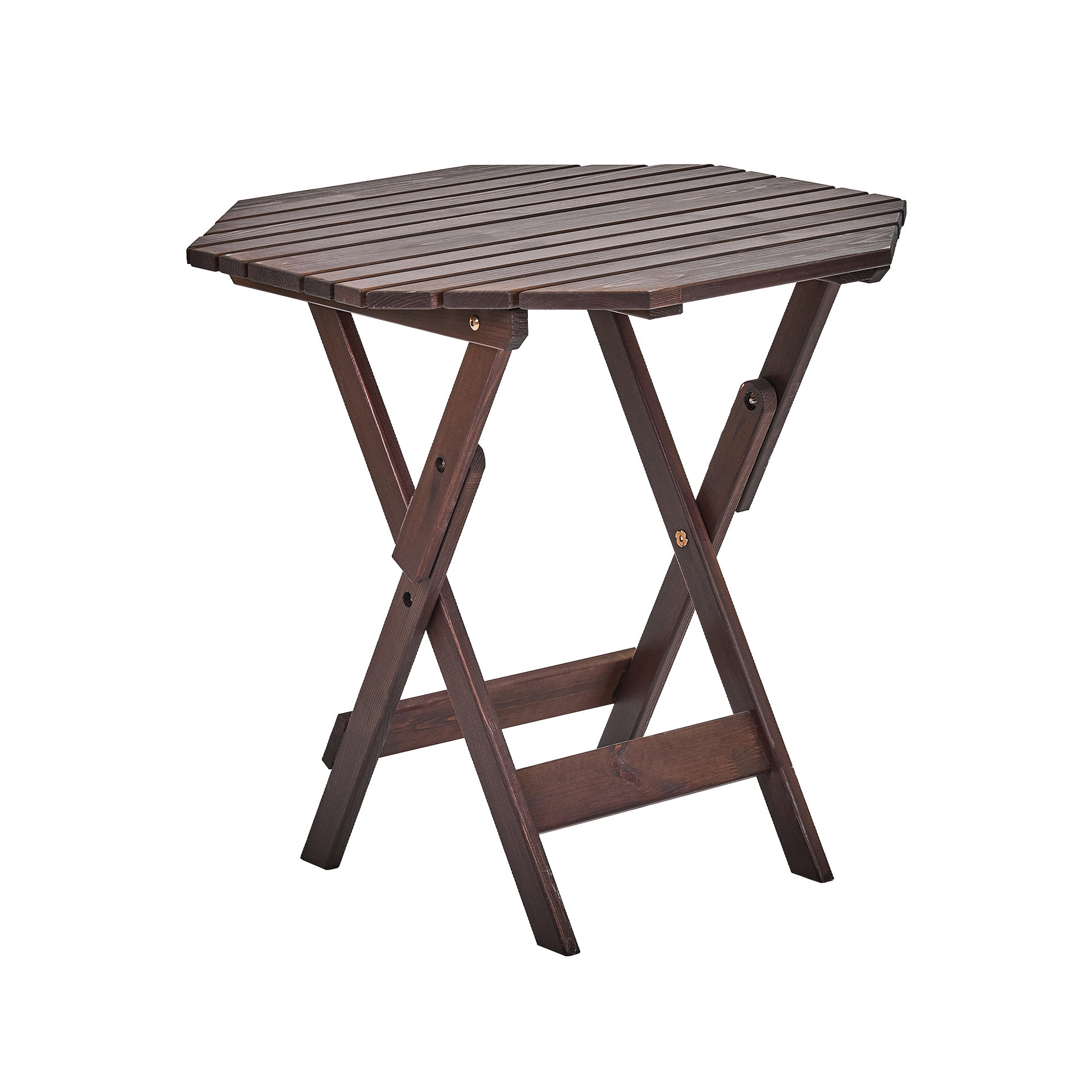 Изображение товара Складной садовый стол Interlink Сансет 70x70 см коричневый