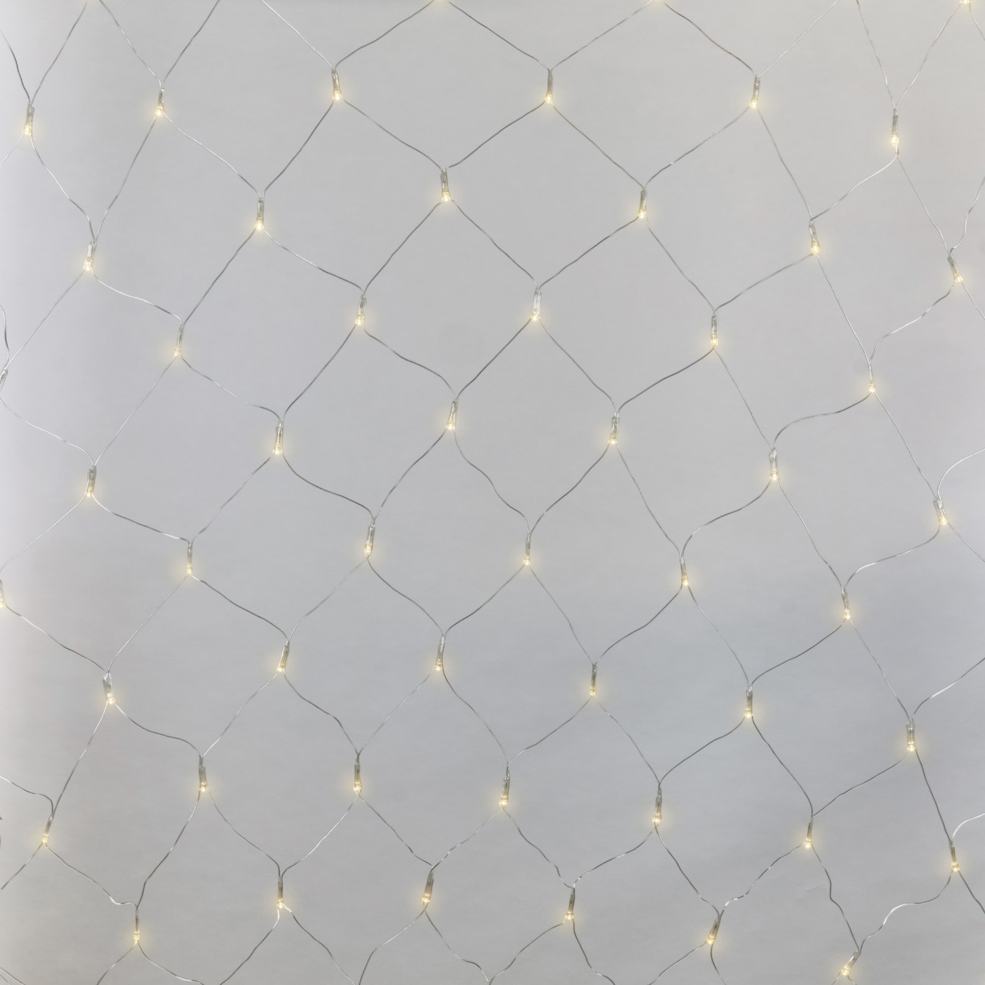 Изображение товара Электрогирлянда комнатная Uniel ul-00008418 сетка 1.5x1.5 м 96 ламп белый 1 режим работы