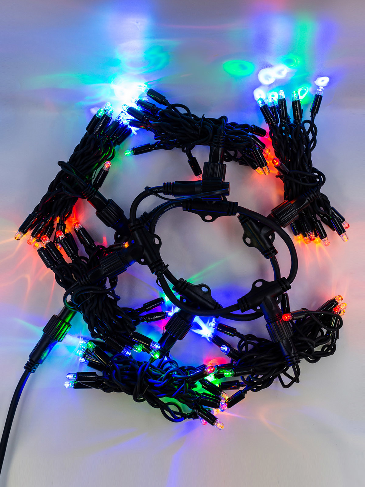 Изображение товара Электрогирлянда Glos gl-sp9008-nfm занавес 2x2 м 102 LED мультиколор для улицы и дома