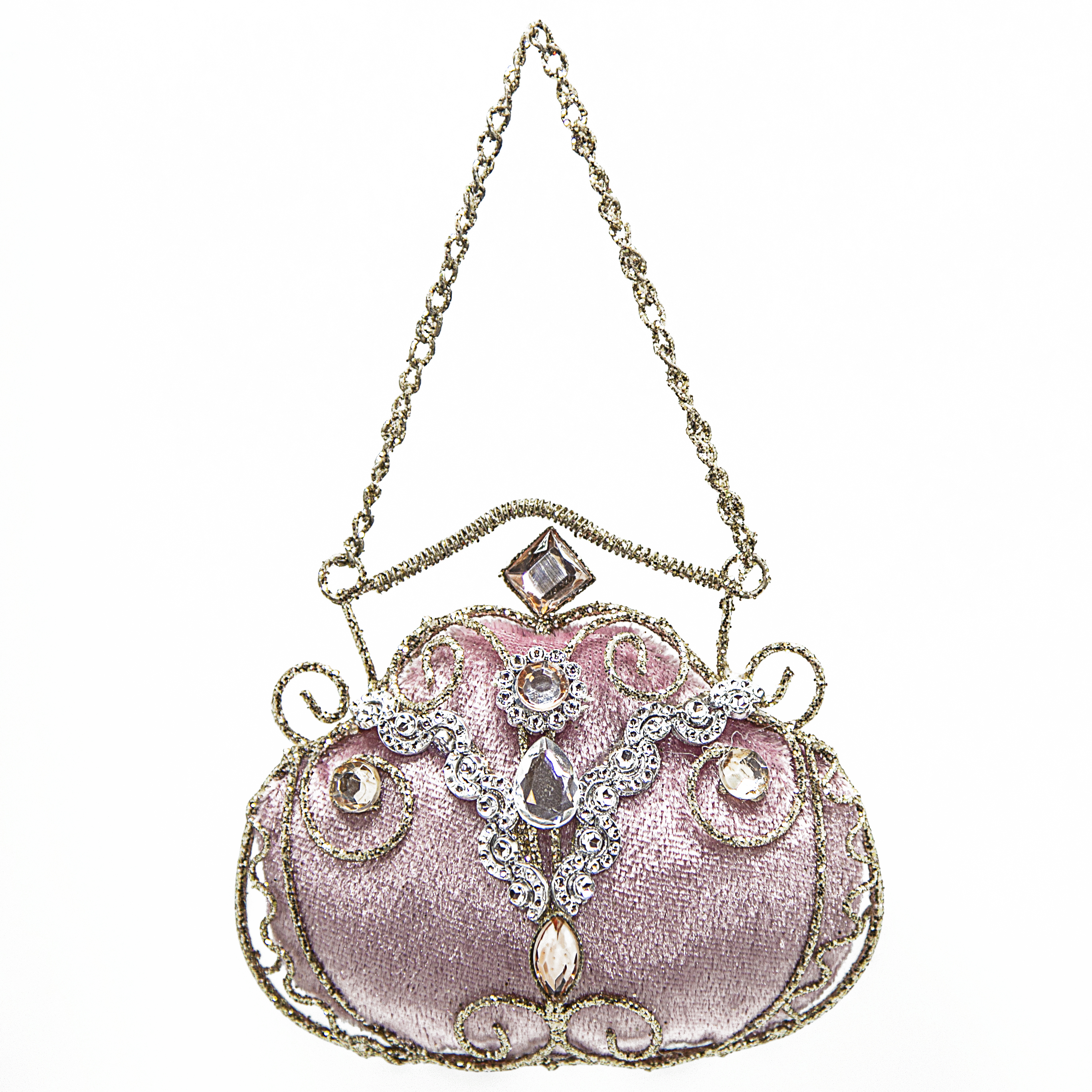 Изображение товара Подвеска декоративная «Роскошная сумка» нежно-розовая