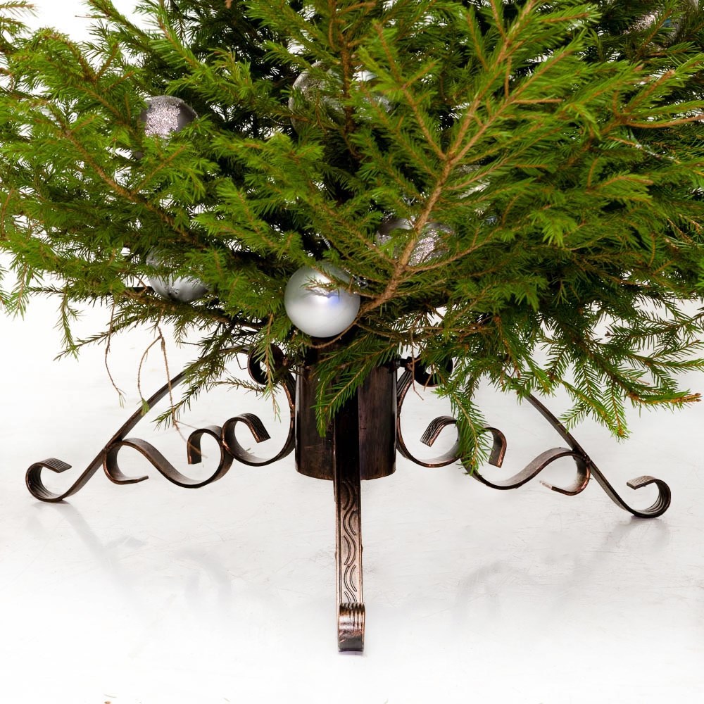 Изображение товара Подставка для елки Sadzone 200-16 ø 55 см металлическая оранжевая/медная