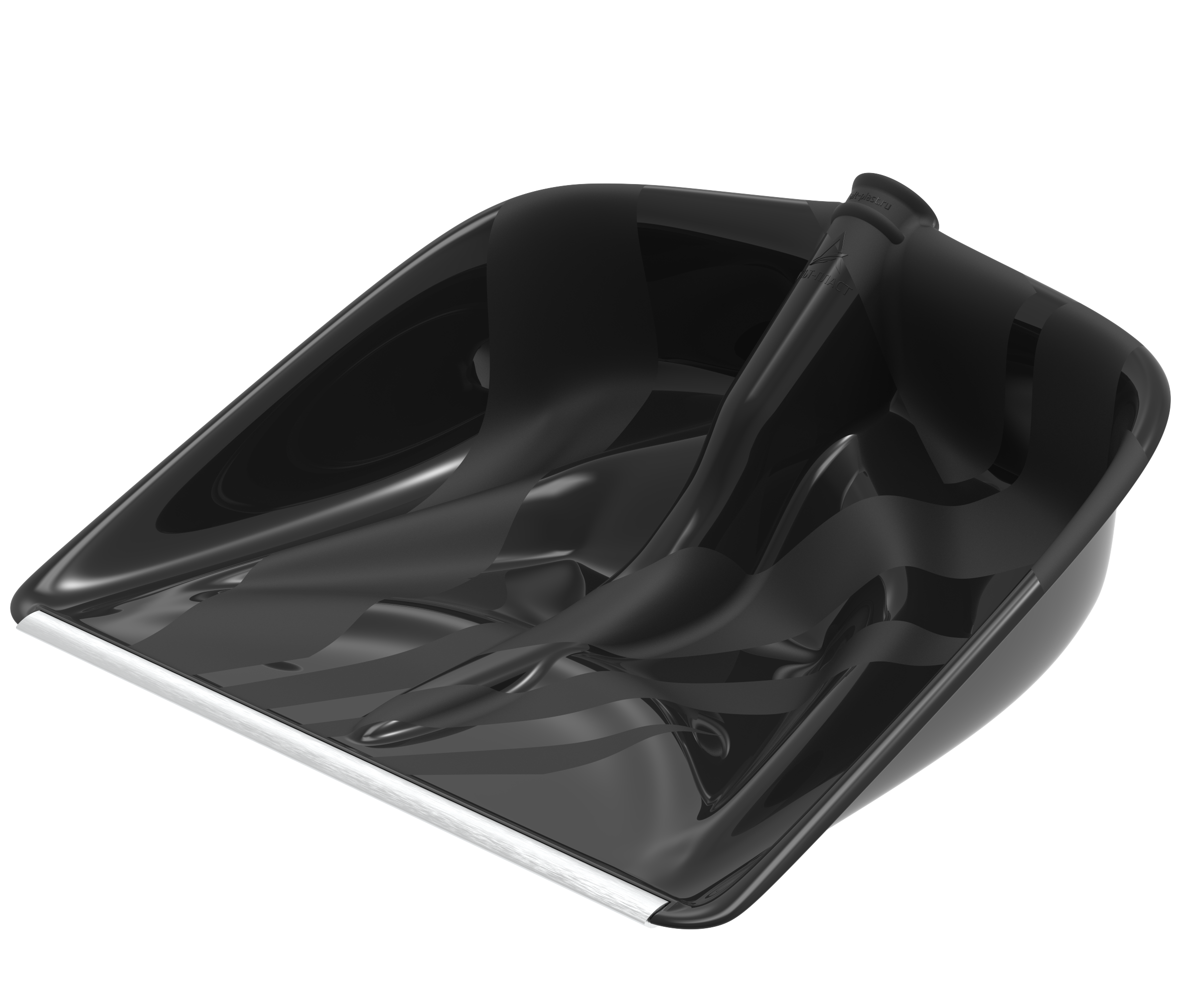 Изображение товара Лопата снеговая Альт-Пласт Альфа 460x420мм морозостойкая с металлической планкой