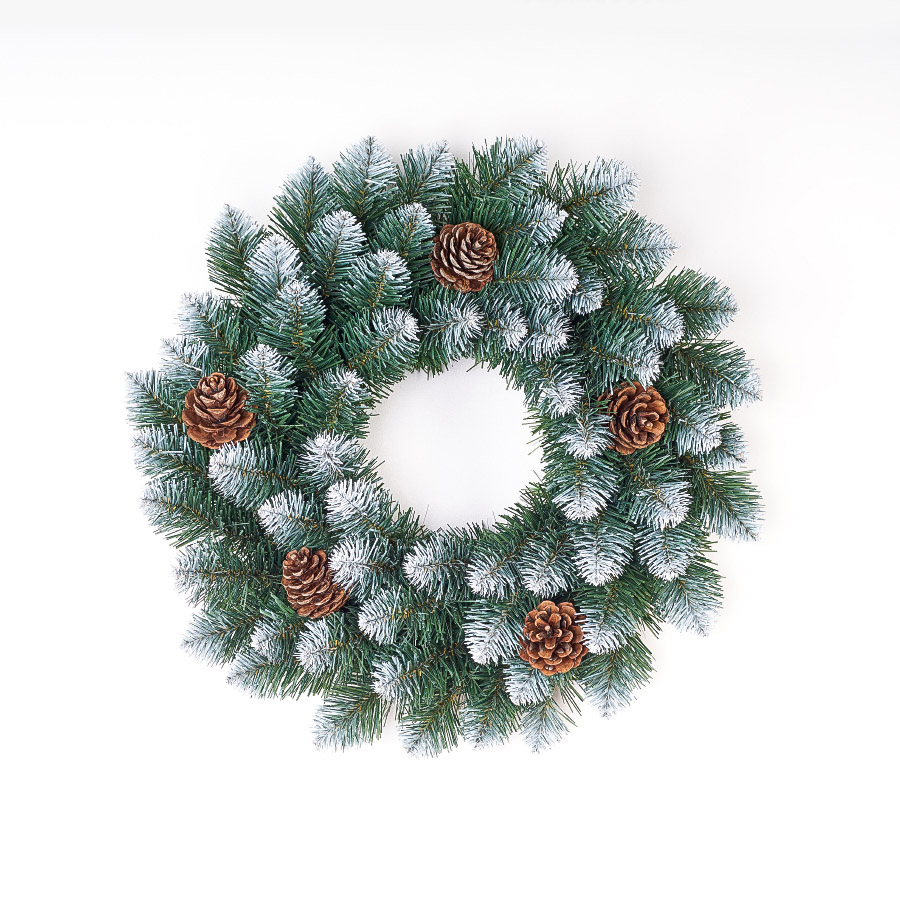 Изображение товара Рождественский венок Max Christmas ВККП 50 см с декором для праздника