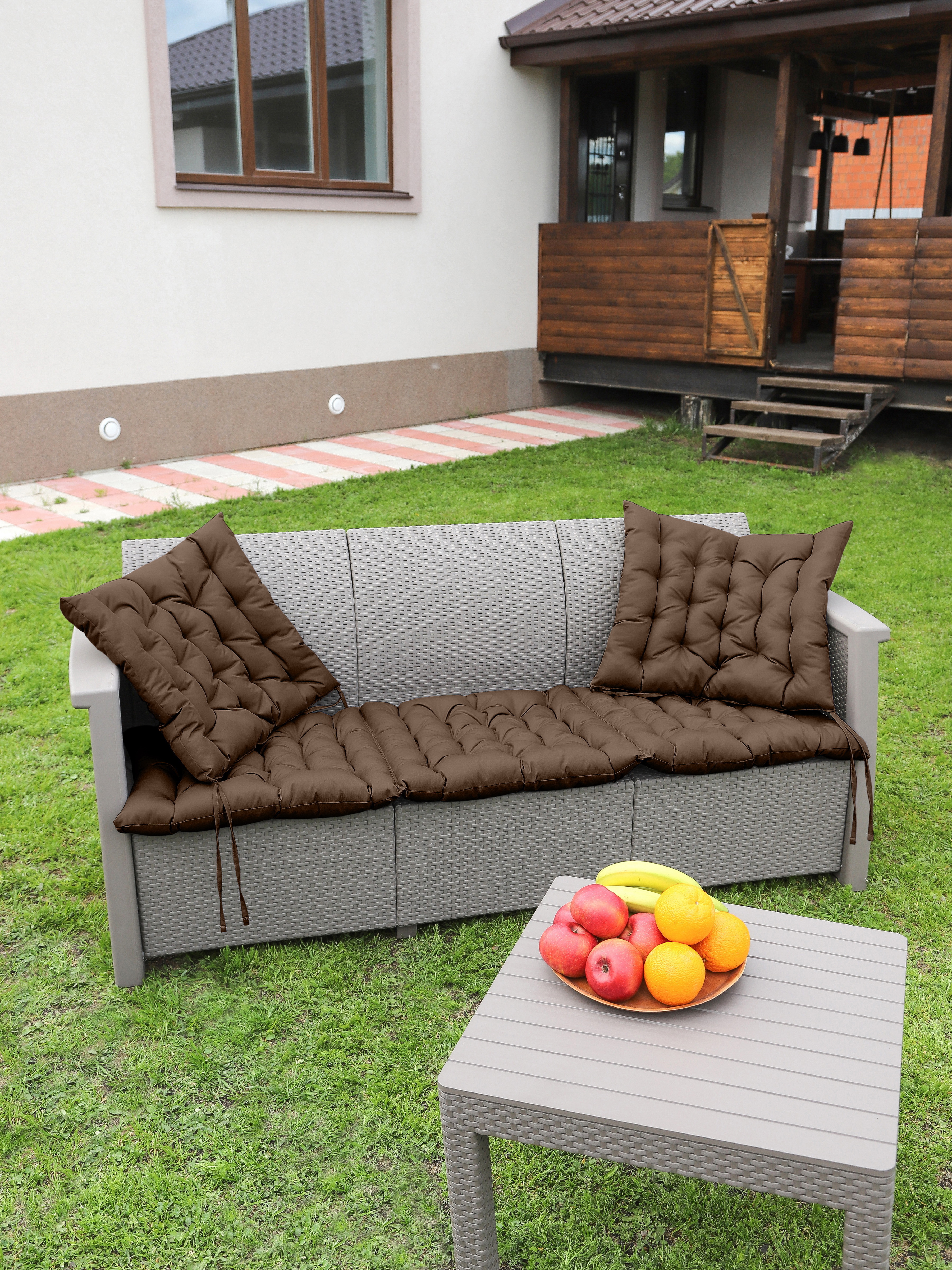 Изображение товара Подушка для садовых качелей Bio-Line 52x60 см коричневая