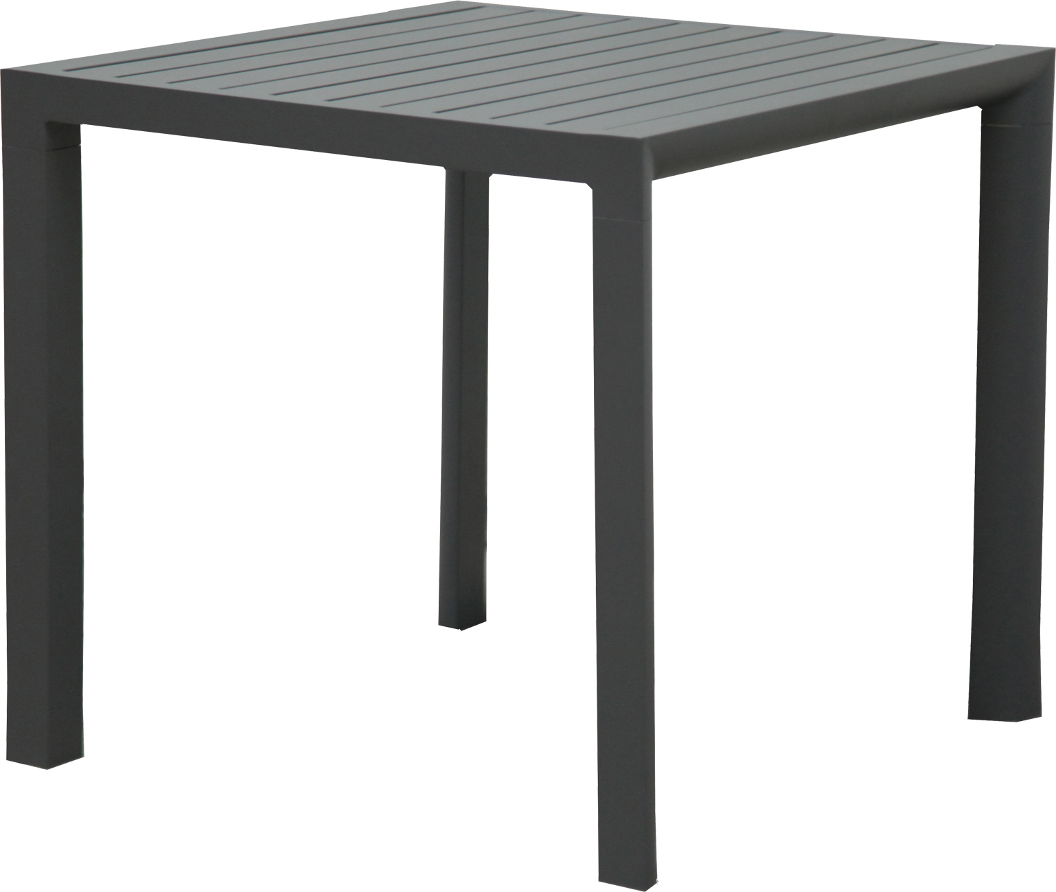 Изображение товара Нераздвижной садовый стол Konway Торонто 80 см x 80 см x 75 см серый/серебристый