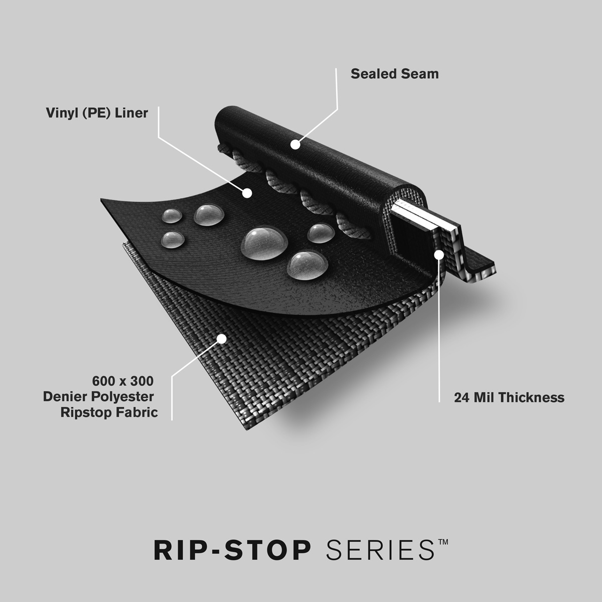 Изображение товара Чехол универсальный Char-Broil Rip-Stop для 3-4 гор. грилей