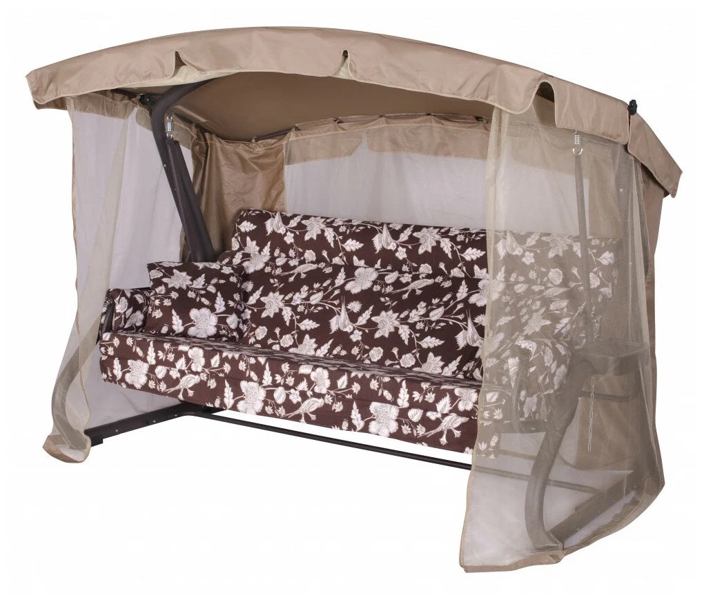 Изображение товара Качели садовые Удачная мебель A43C.541 Империя 4-х местные до 380 кг бежевый