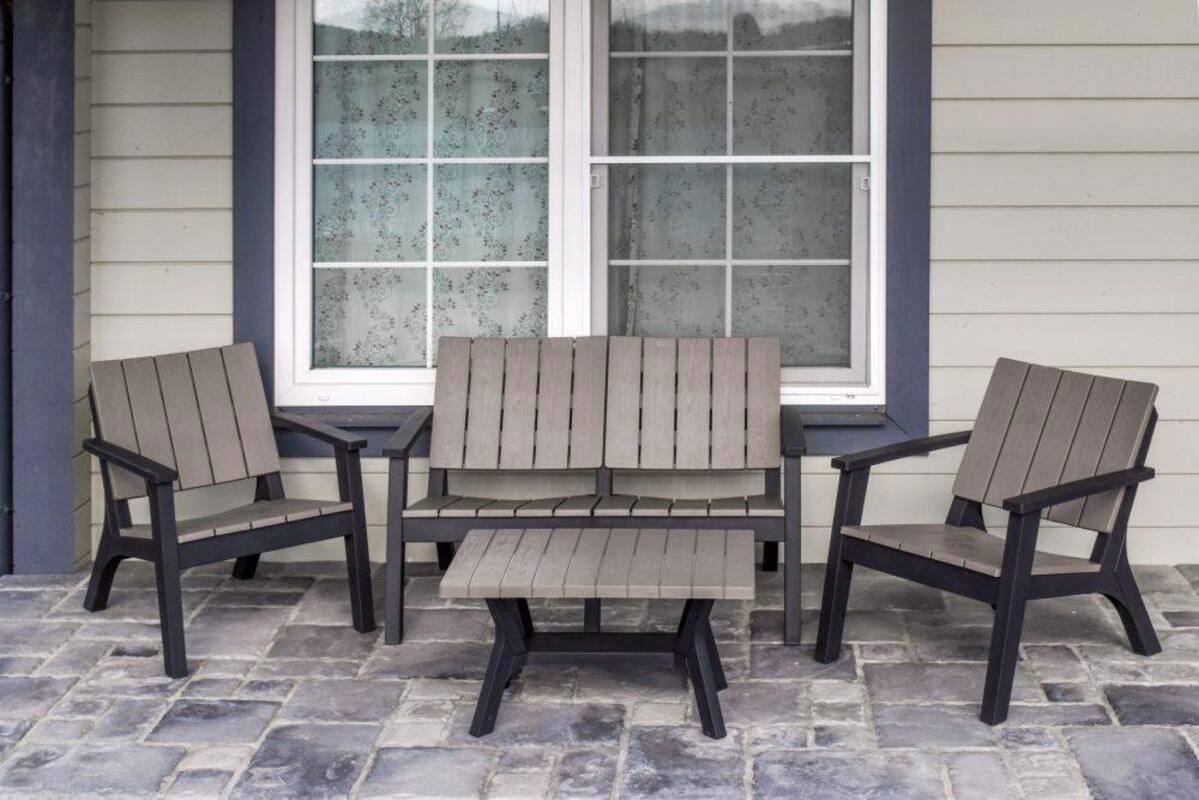 Изображение товара Садовая мебельный набор IDEA LOFT из пластика для отдыха на террасе 4 предмета