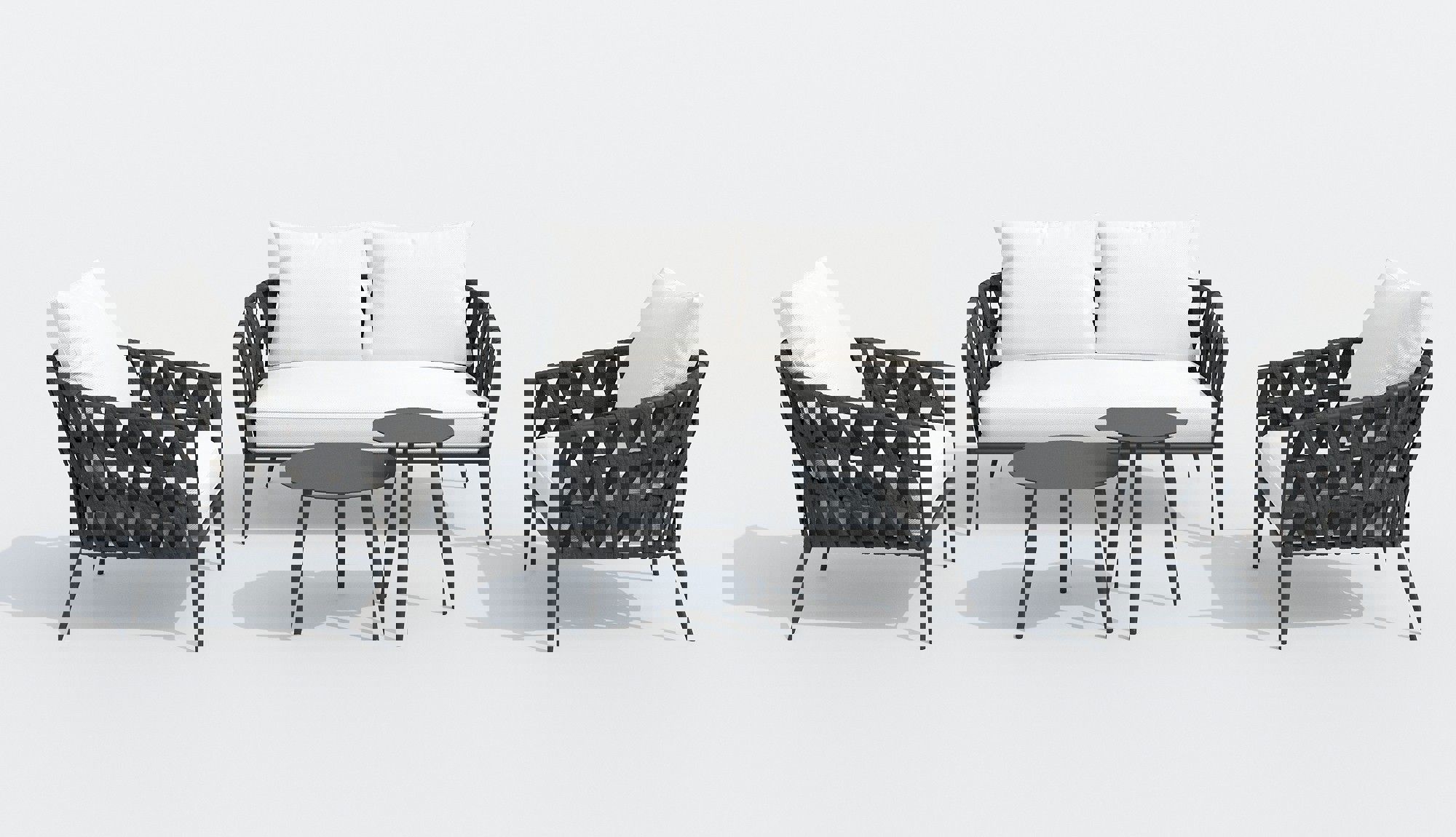 Изображение товара Садовая мебель Ideal Patio FIAMMA белая - комплект для отдыха