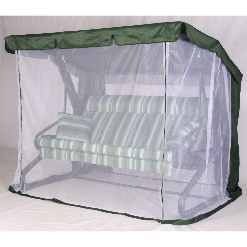 Изображение товара Качели садовые Удачная мебель Портлэнд 3-х местные зеленые