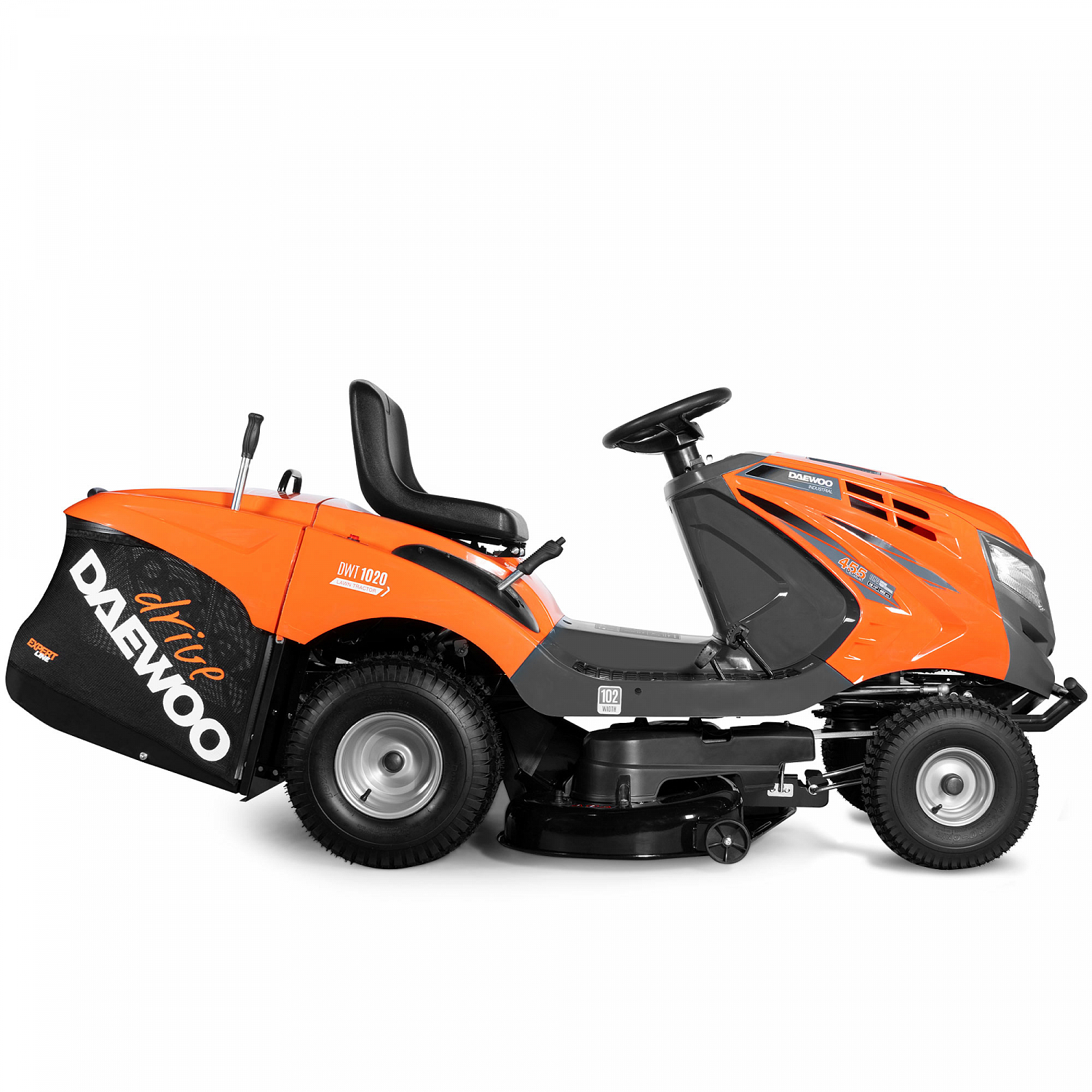 Изображение товара Бензиновый райдер Daewoo DWT 1020 18 л.с. ширина 102 см травосборник 270 л