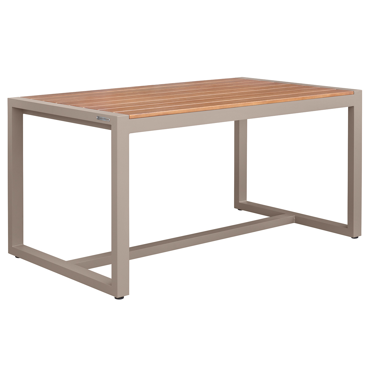 Изображение товара Обеденный садовый нераздвижной стол SANTORINI из алюминия и лиственницы 180x98 см