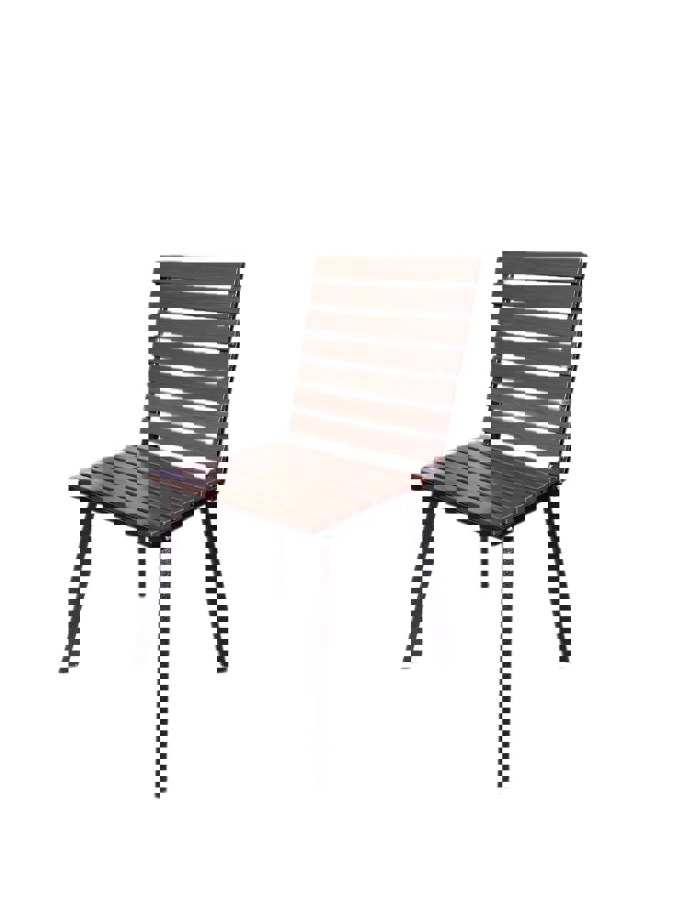 Изображение товара Стул садовый Talmico 56 см x 55 см x 90 см металл и пластик коричневый