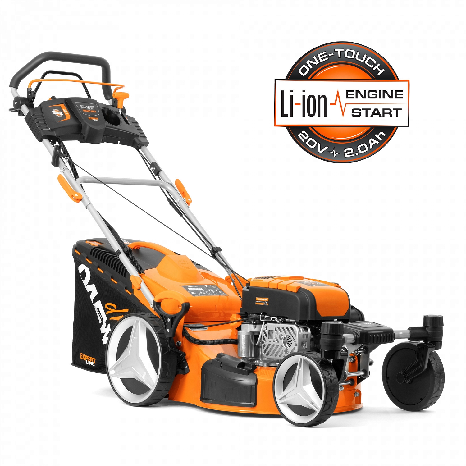 Изображение товара Газонокосилка бензиновая DAEWOO DLM 5100SVRE 50 см, 7 л.с., самоходная