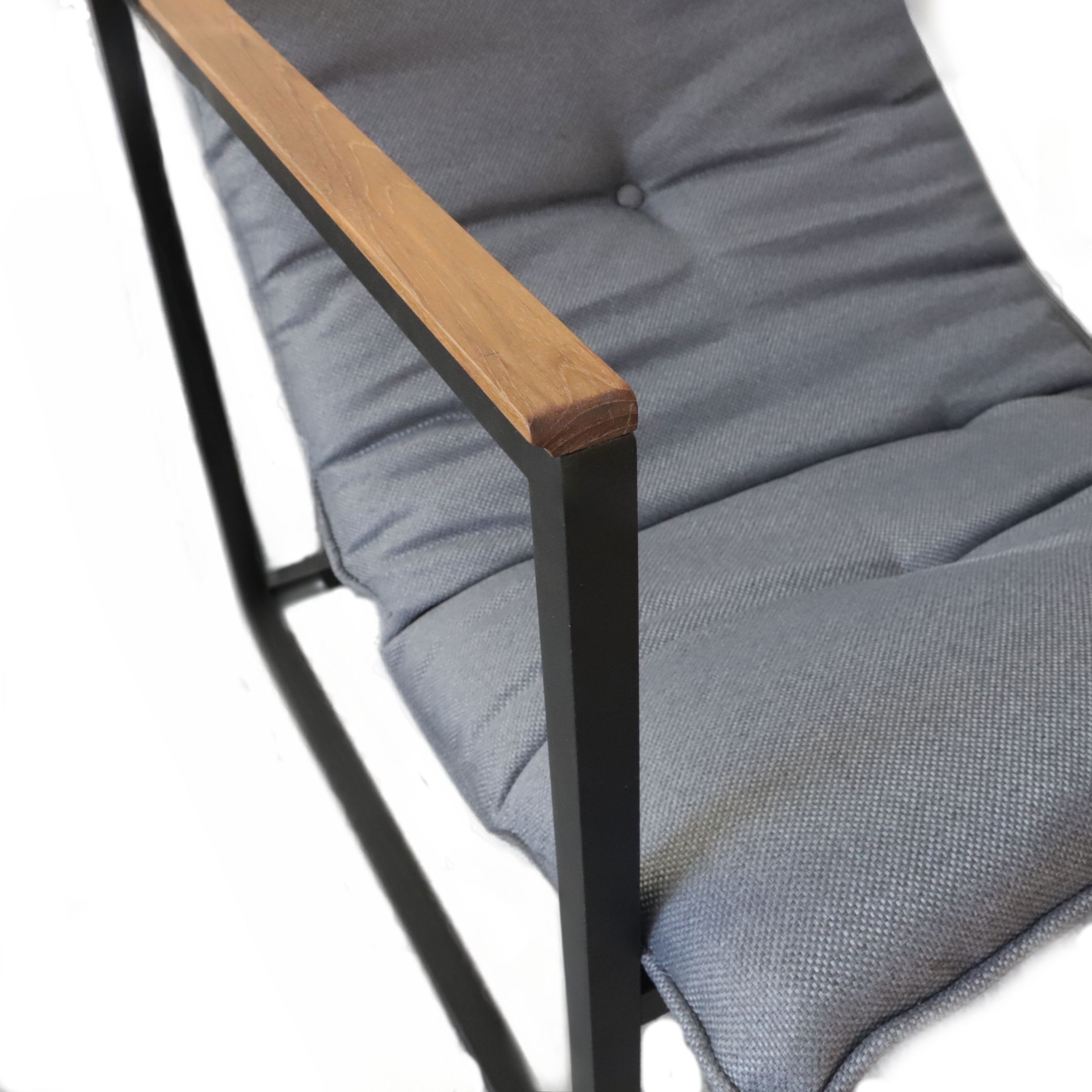 Изображение товара Кресло садовое Левша У8А-9020 65x65x65 см серый/серебристый