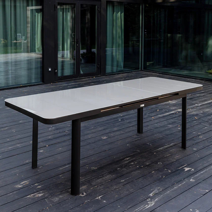 Изображение товара Раздвижной садовый стол Royal Family LUDWIG 180-240 см алюминий со стеклом