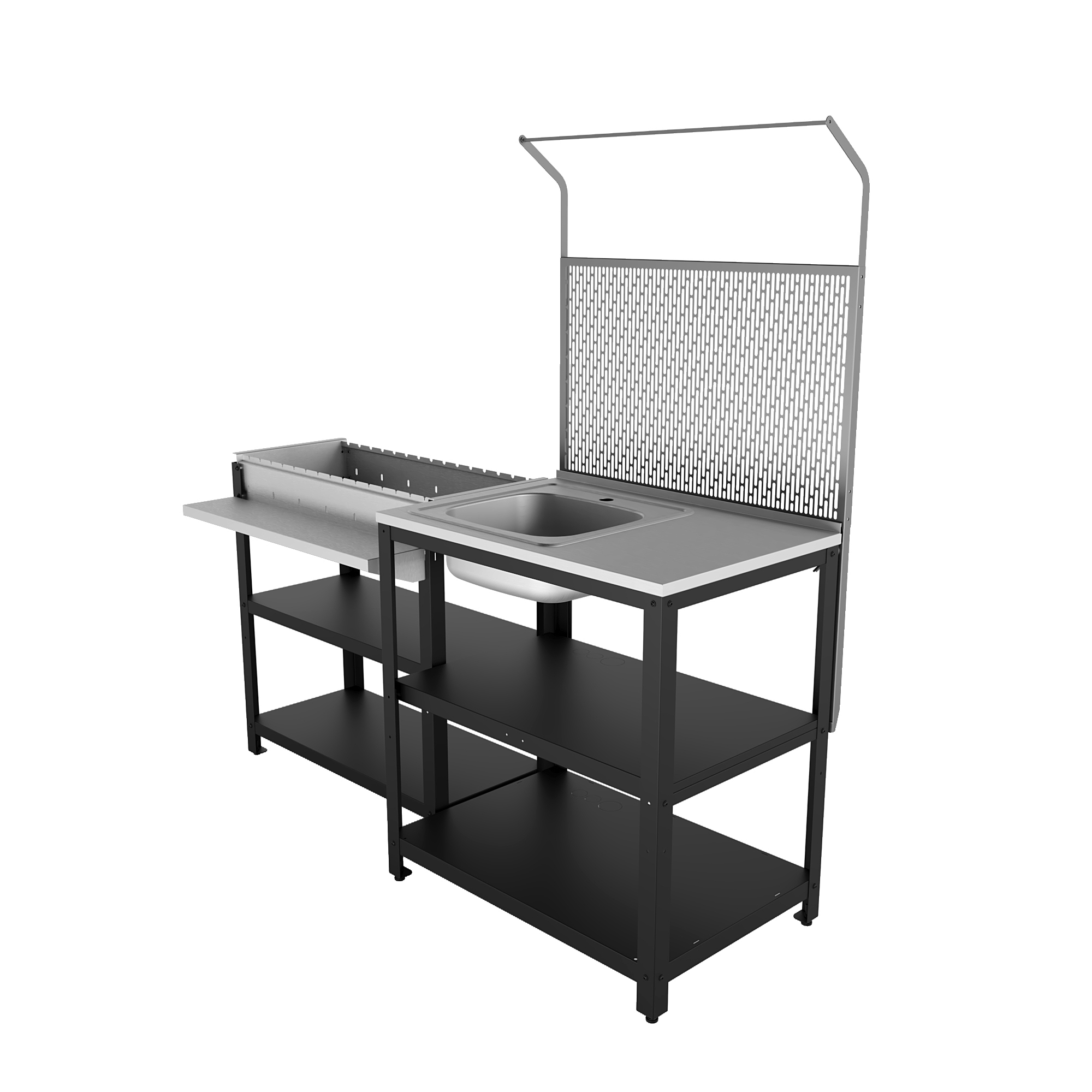 Изображение товара Комплект с мангалом Veranda Компакт сталь 58x176x175 см