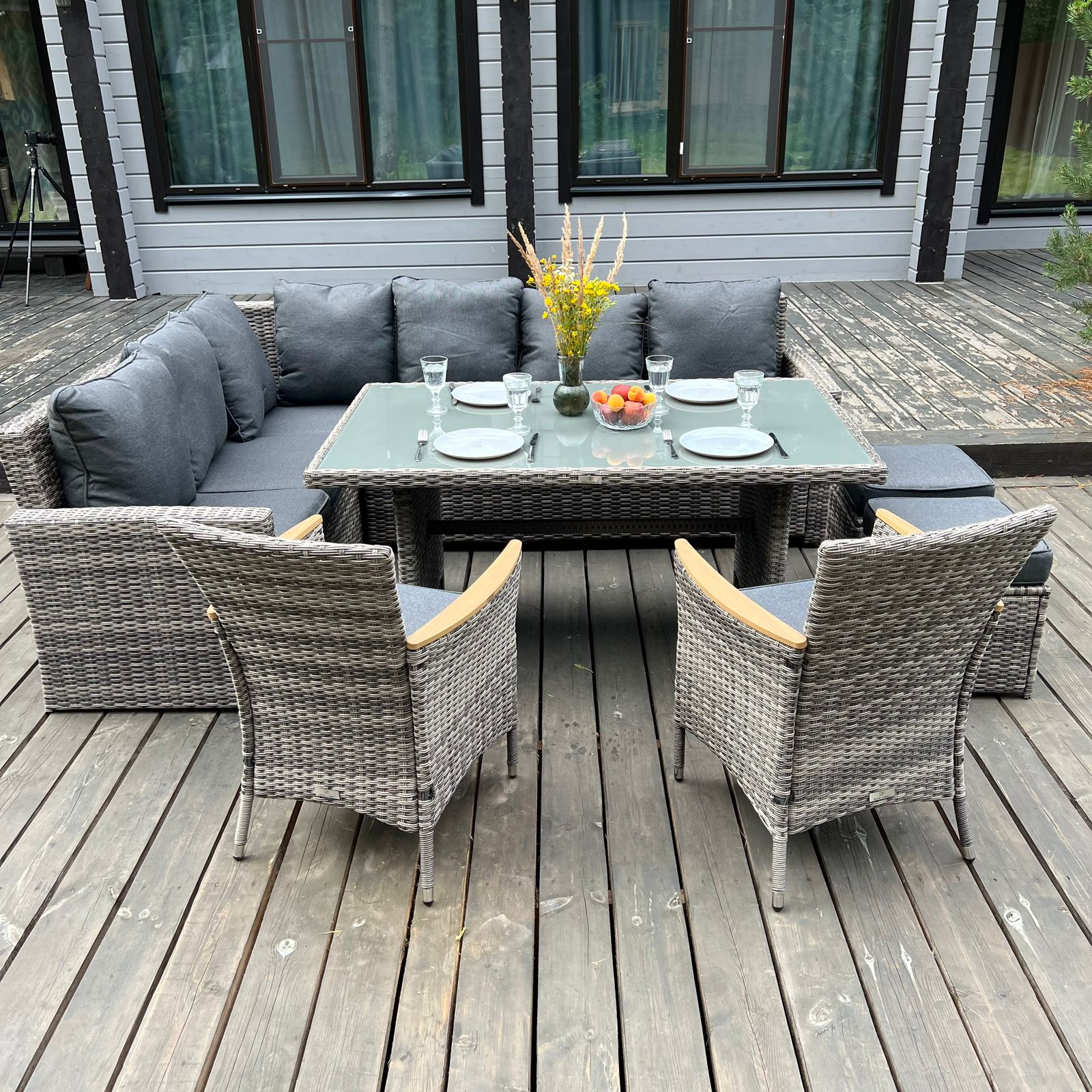 Изображение товара Набор обеденной мебели Royal Family Zorro Wood Double для сада