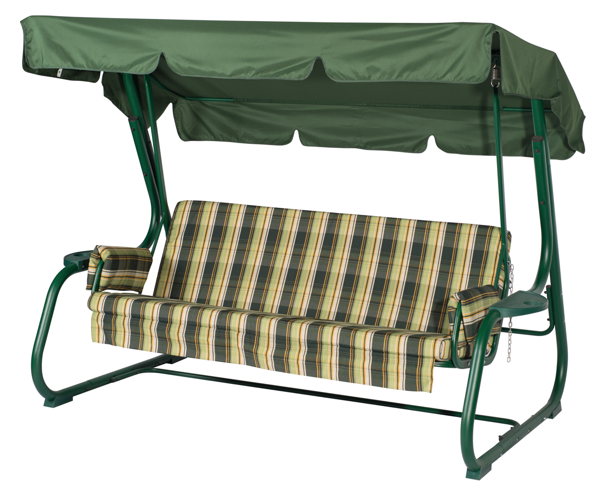 Изображение товара Кресла садовые Борнео 3-х местные с тентом и раскладным диваном Удачная Мебель