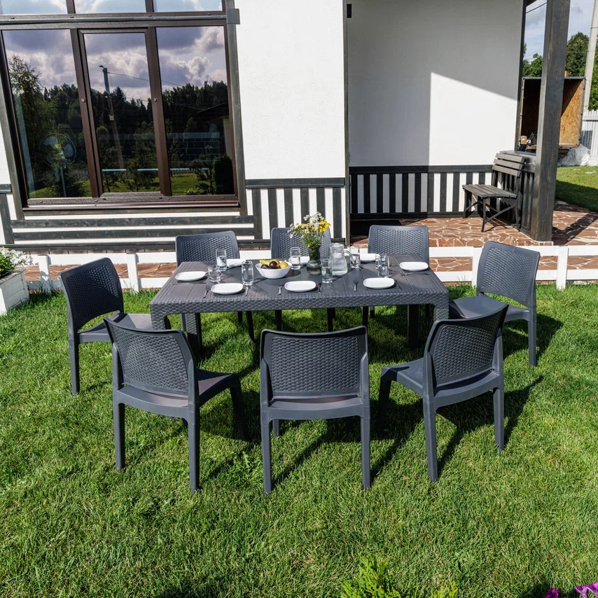 Изображение товара Обеденный комплект JULY L для сада на 8 персон ROYAL FAMILY