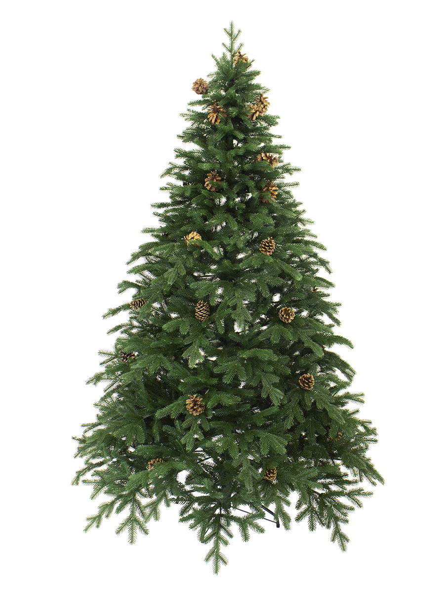 Изображение товара Искусственная елка Монтана премиум 210 см с шишками пластиковая для праздника