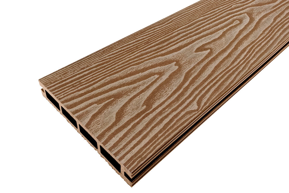 Изображение товара Террасная доска ДПК Nauticprime Esthetic Wood цвет коричневый 2000x145x22мм двусторонний структура дерева 1.16м² 4шт