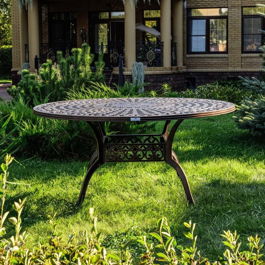 Изображение товара Нераздвижной садовый стол Royal Family Wilhelm 150 см алюминий черный