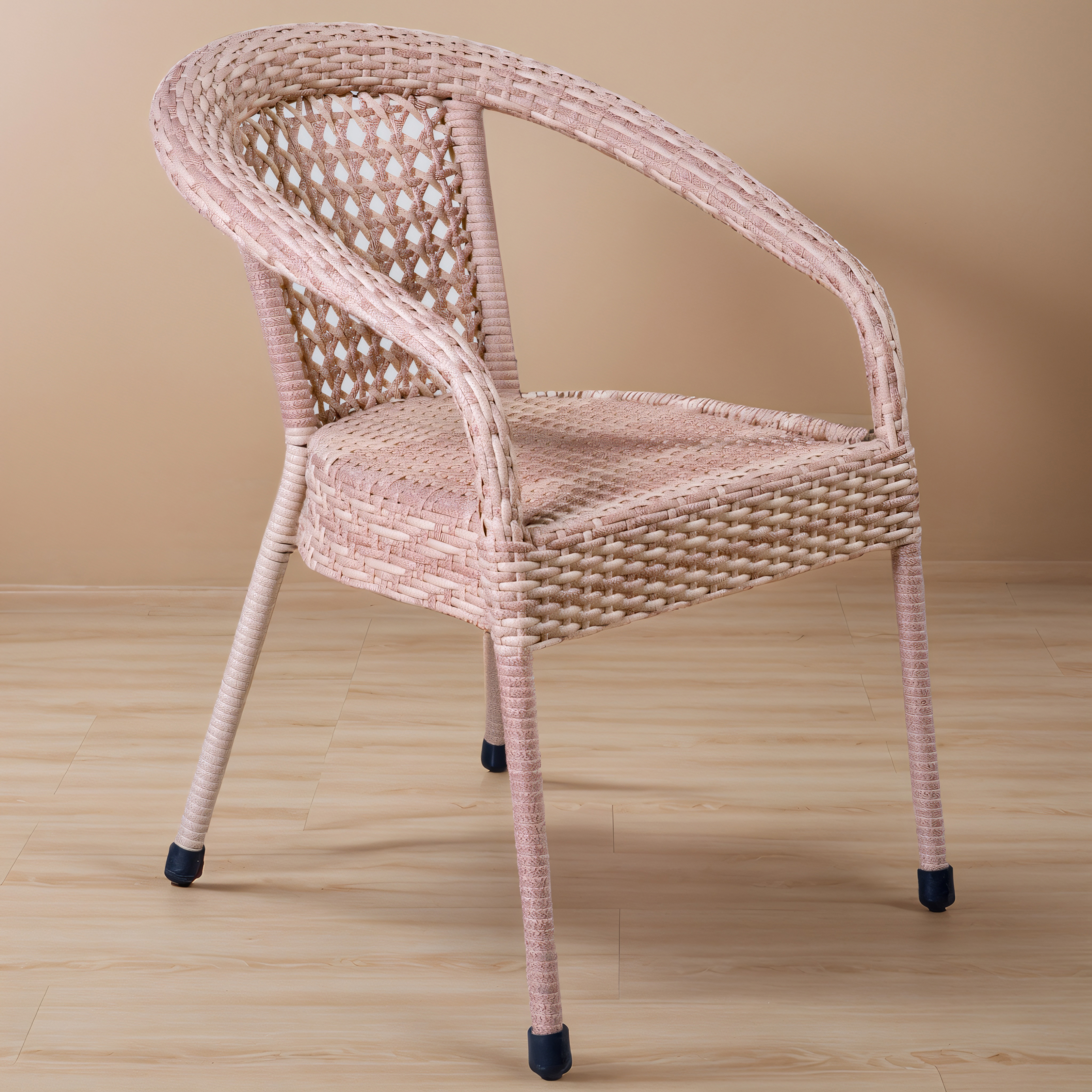 Изображение товара Садовое кресло AIKO Deco из искусственного ротанга, бежевое, высокая устойчивость
