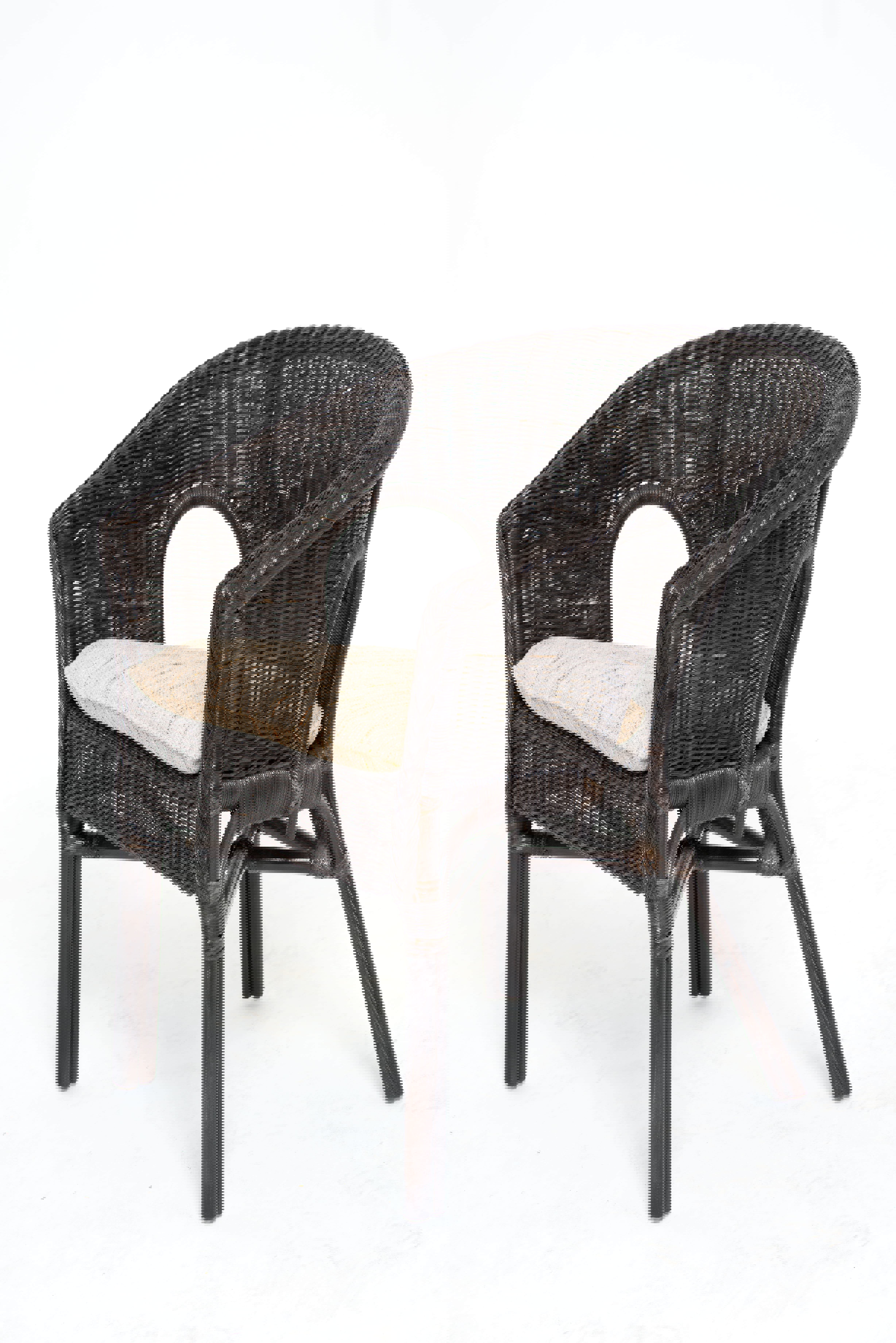 Изображение товара Кресло с подушкой Vinotti 02/08В из натурального ротанга для интерьера и улицы