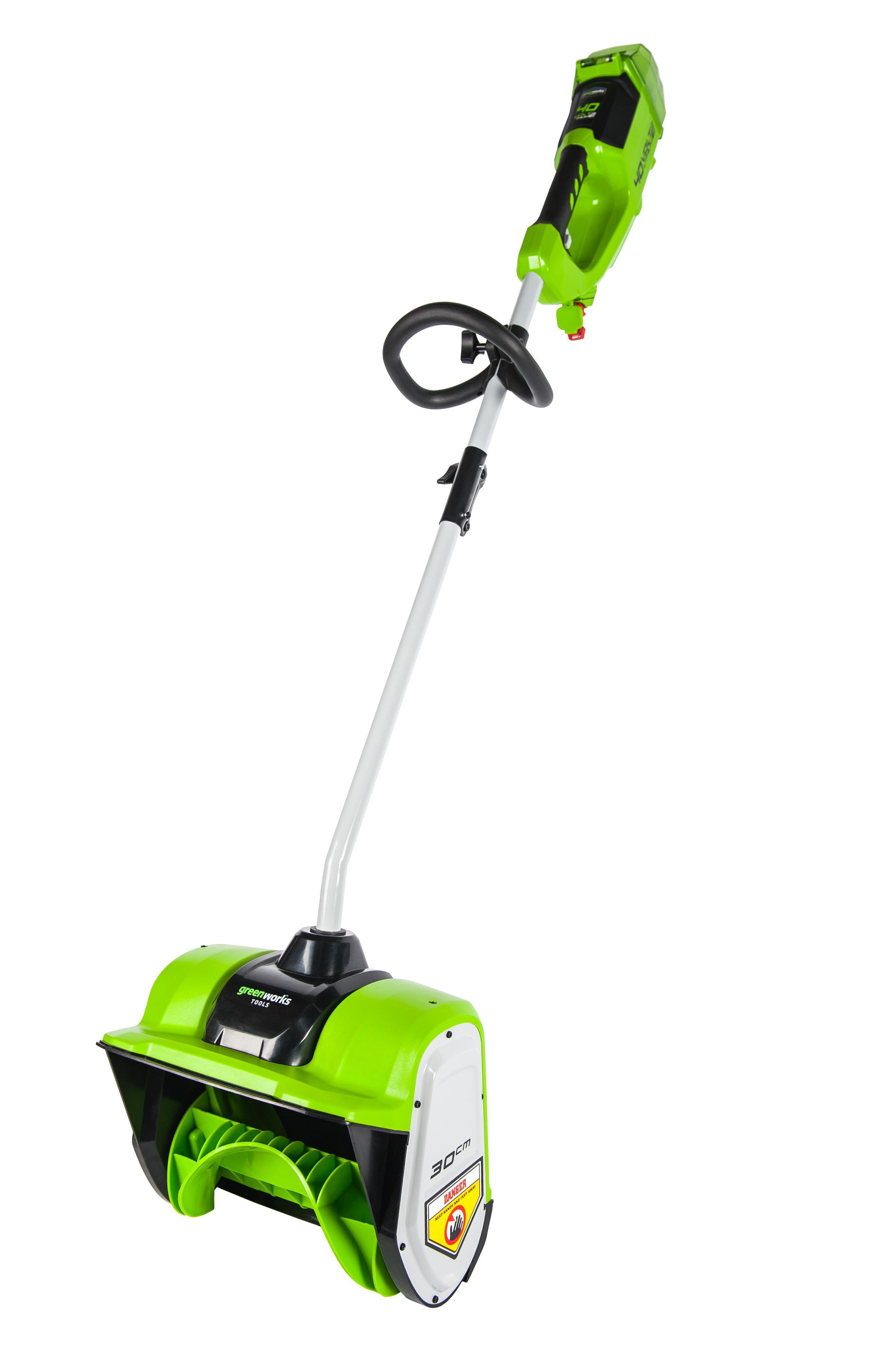 Изображение товара Аккумуляторный снегоуборщик Greenworks GD40SSK6 30 см 40 В бесщёточный двигатель