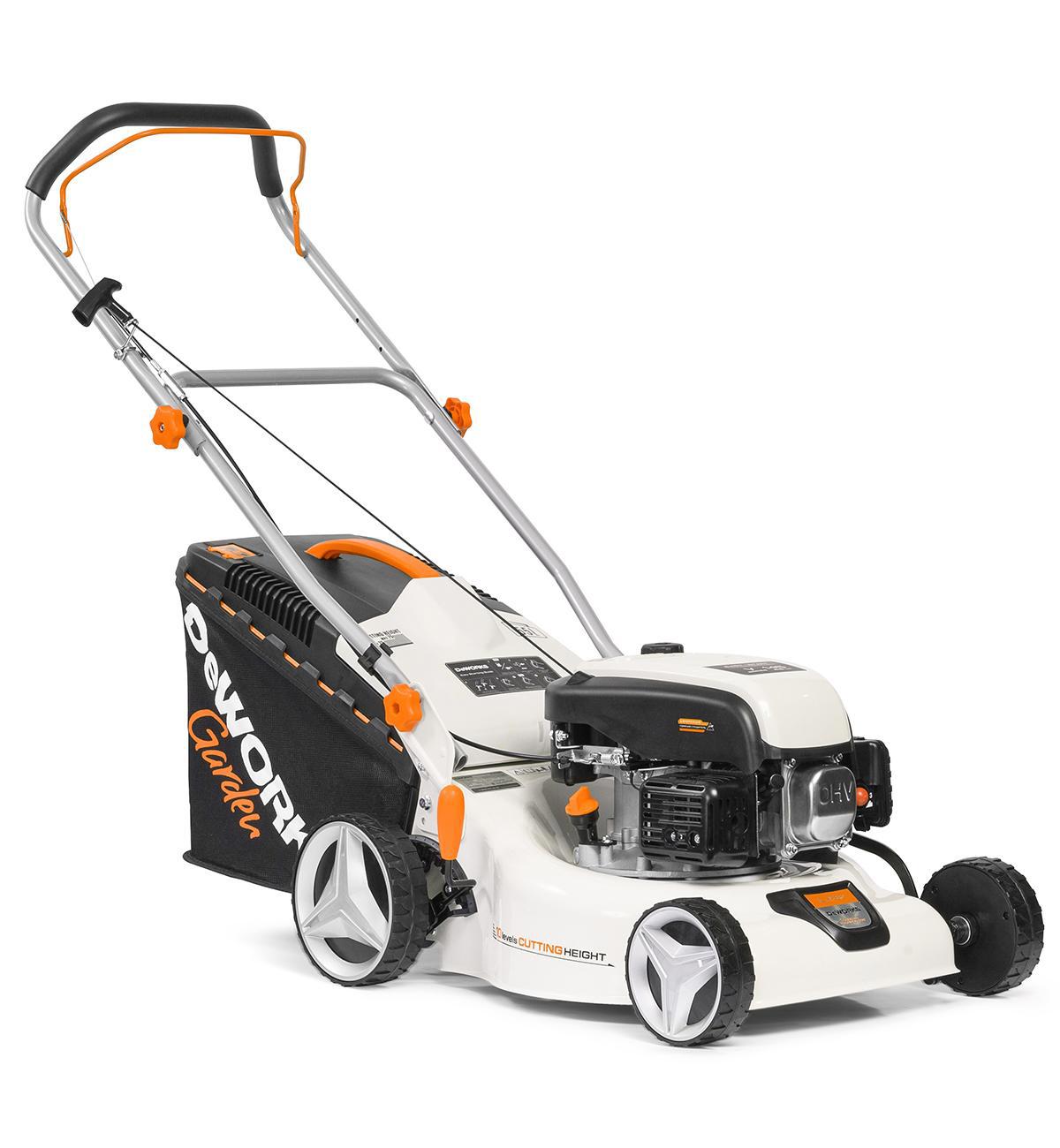 Изображение товара Газонокосилка бензиновая несамоходная Deworks L 43 P 4.50 л.с. 42 см Изображение товара Газонокосилка бензиновая несамоходная Deworks L 43 P 4.50 л.с. 42 см