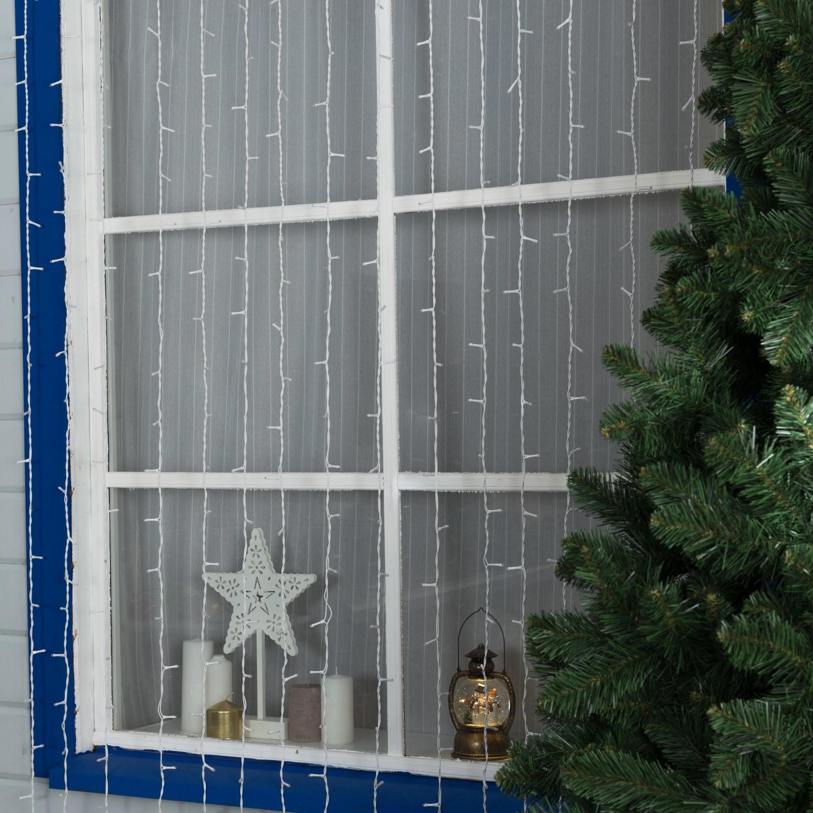 Изображение товара Электрогирлянда занавес 2x9м 1800 LED разноцветная IP44 для улицы и интерьера