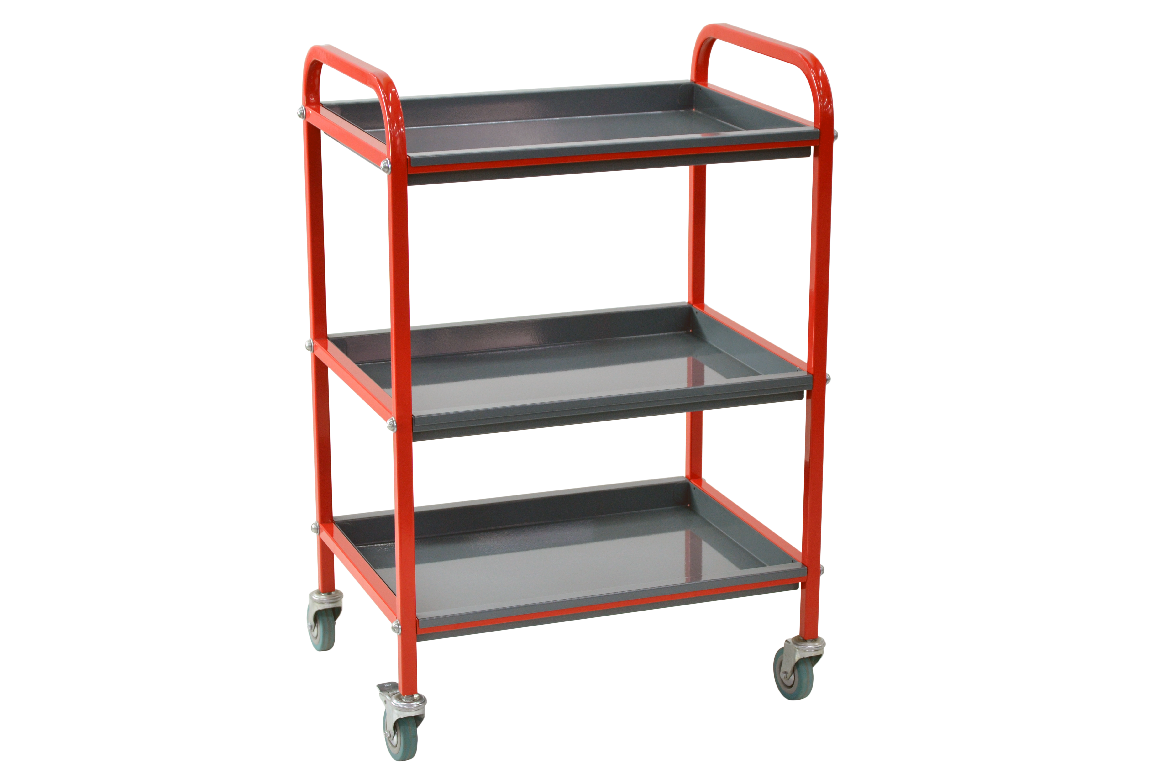 Изображение товара Тележка для инструментов Zatesov TT-03-RED 58x42x85 мм с 3 ящиками и колесами