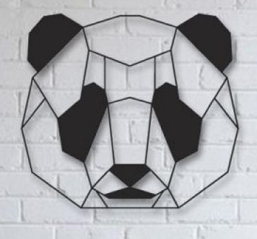 Изображение товара Панно Стимулдизайн Панда Сд27 сталь, 40x40 см