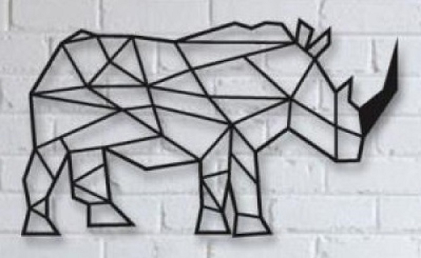 Изображение товара Панно СТИМУЛДИЗАЙН Носорог ДС24 Разноцветный