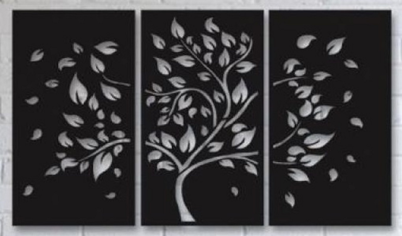 Изображение товара Панно Стимулдизайн Дерево Сд23 сталь, 120x68 см