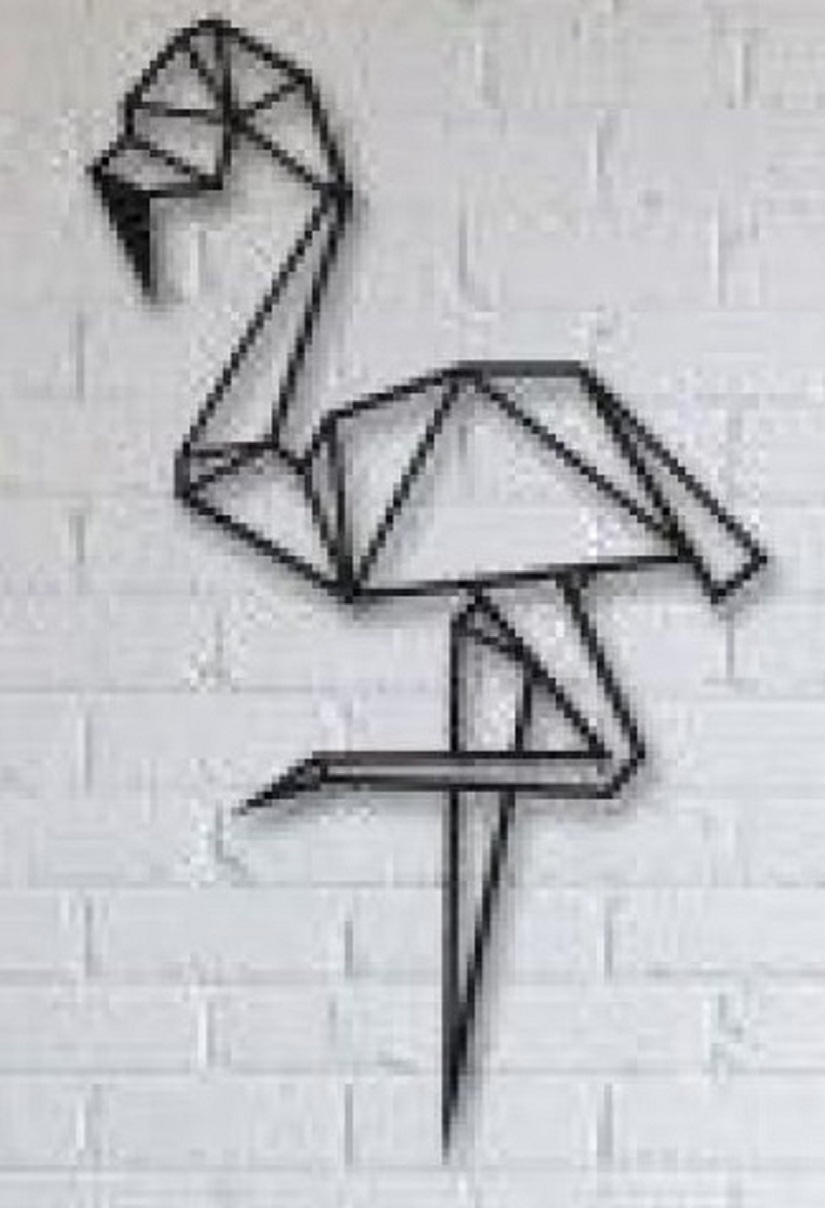 Изображение товара Панно Стимулдизайн Фламинго Сд42 сталь, 30x60 см