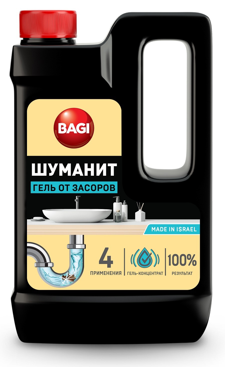 Изображение товара Гель для устранения засоров BAGI 0.45 л эффективное средство для труб