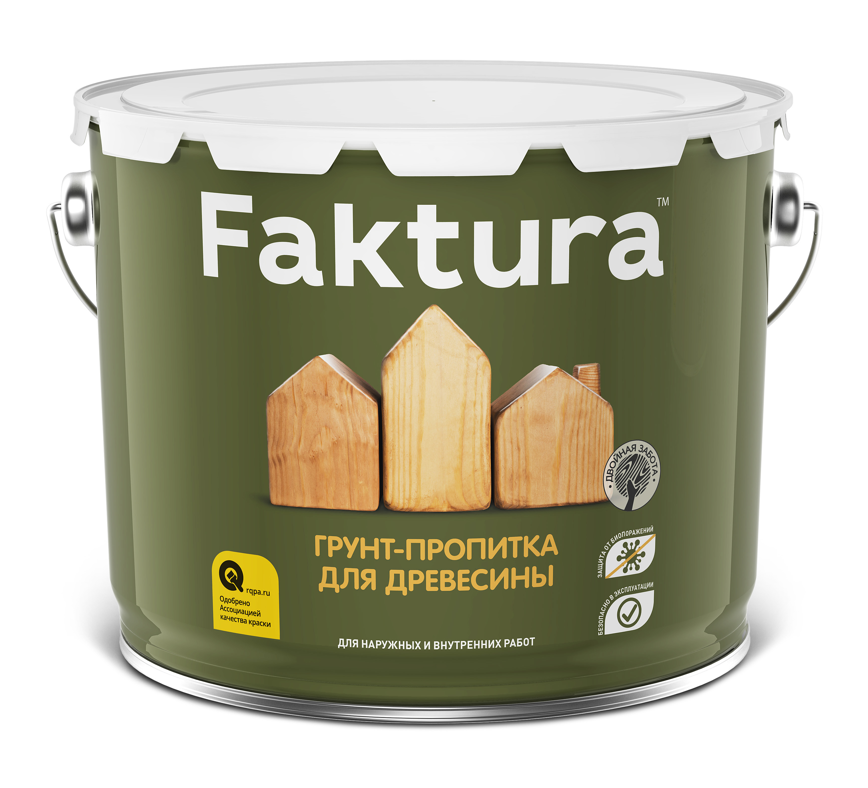 Изображение товара Грунтовка для древесины Faktura 202223 прозрачная 9 л