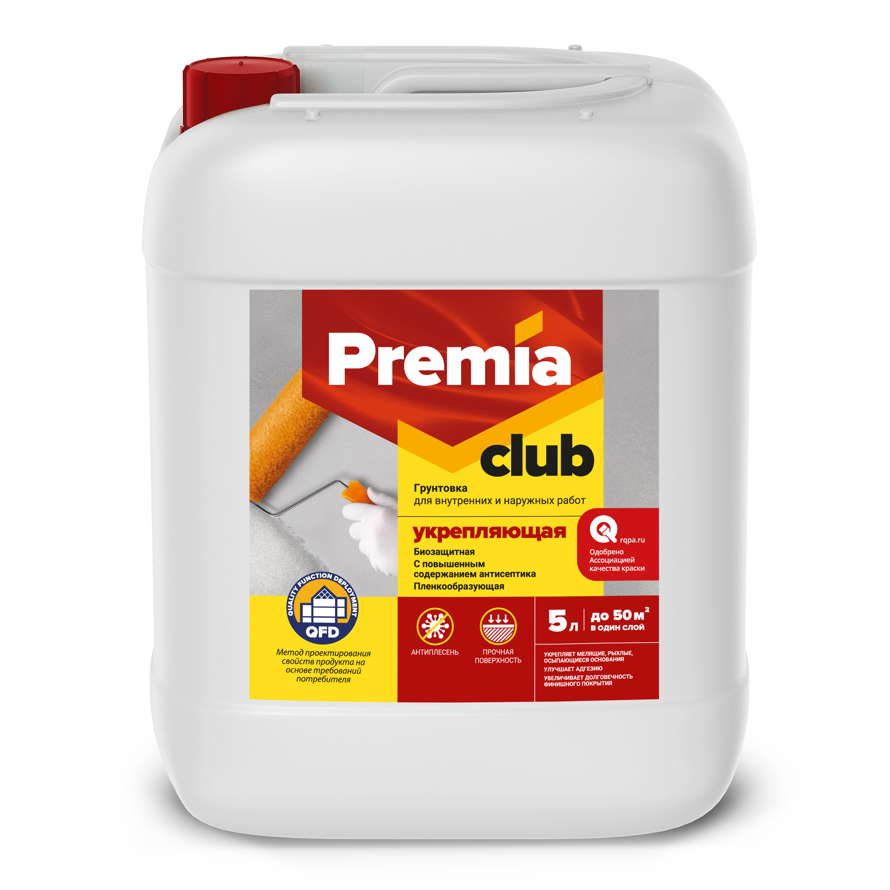 Изображение товара Грунтовка Premia Club укрепляющая 5 л