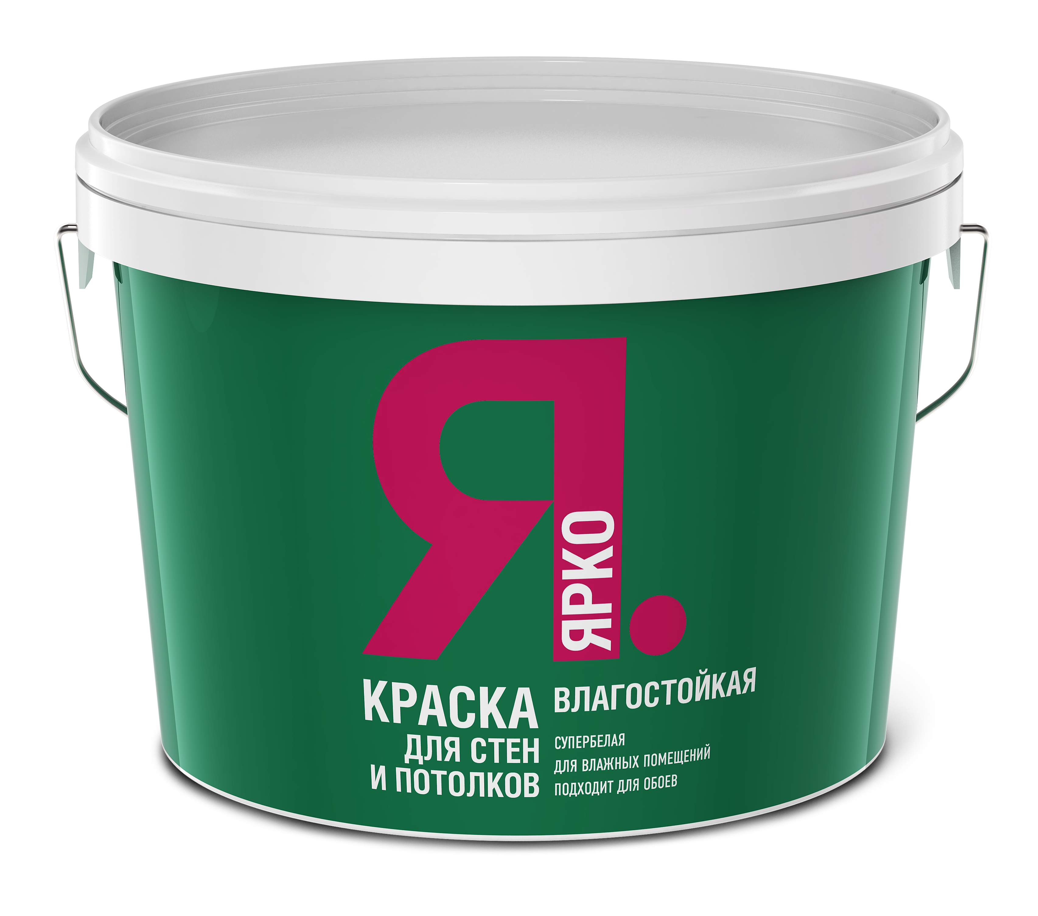 Изображение товара Краска Ярко для стен и потолков влагостойкая белая 14 кг Изображение товара Краска Ярко для стен и потолков влагостойкая белая 14 кг