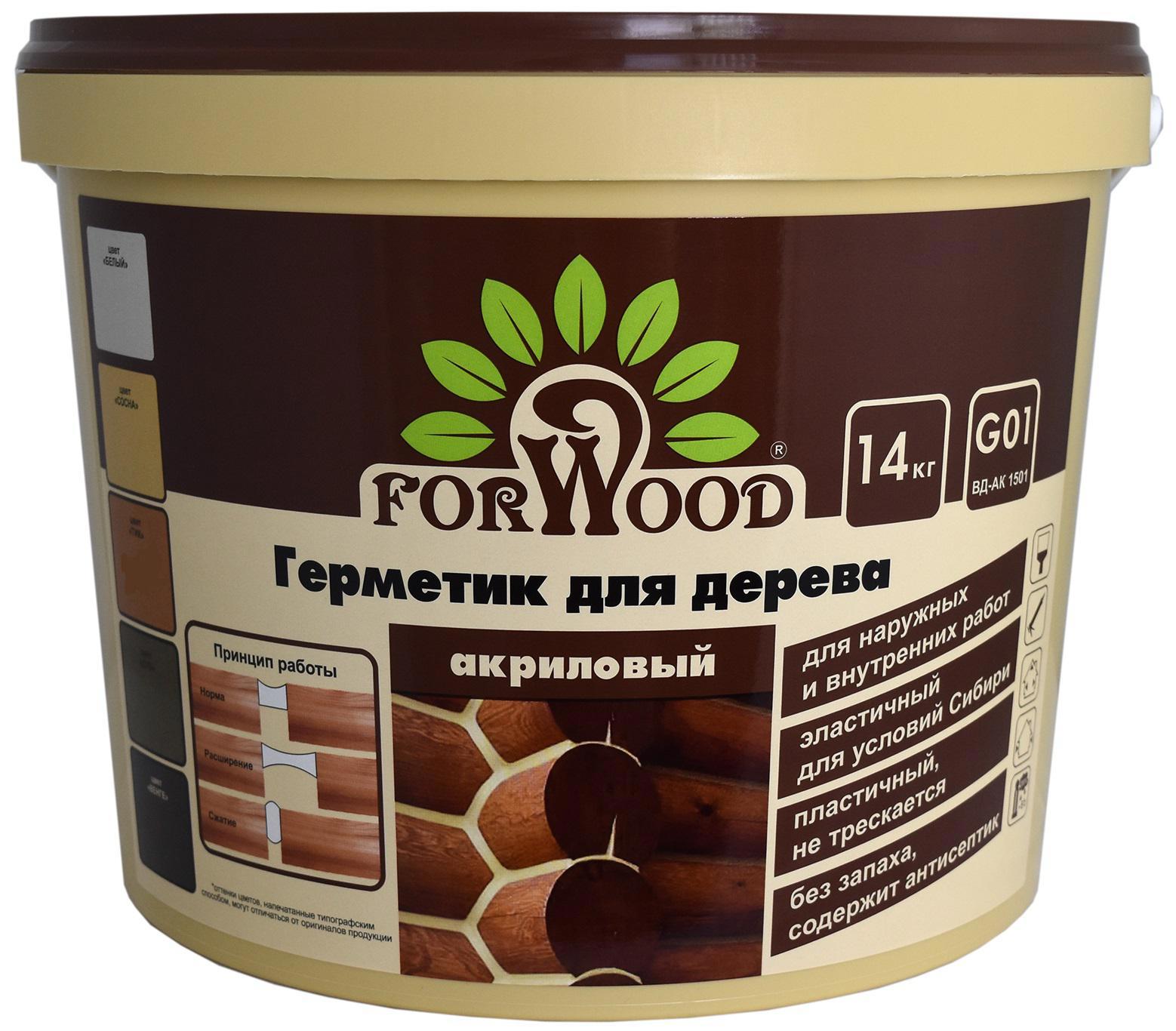 Изображение товара Герметик для дерева Forwood 4607017516805 цвет венге 14 кг Изображение товара Герметик для дерева Forwood 4607017516805 цвет венге 14 кг