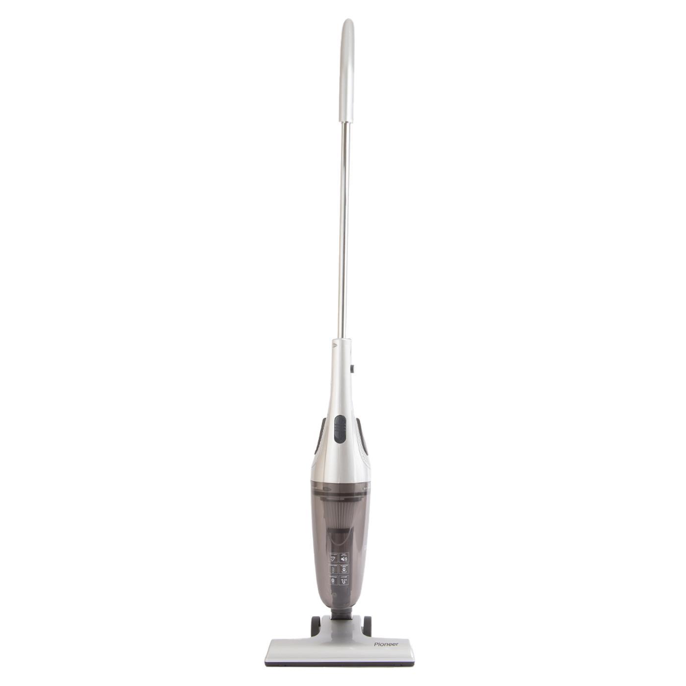 Изображение товара Пылесос вертикальный Pioneer VC462S silver silk, 140 Вт, 1.5 л, 4 насадки в комплекте